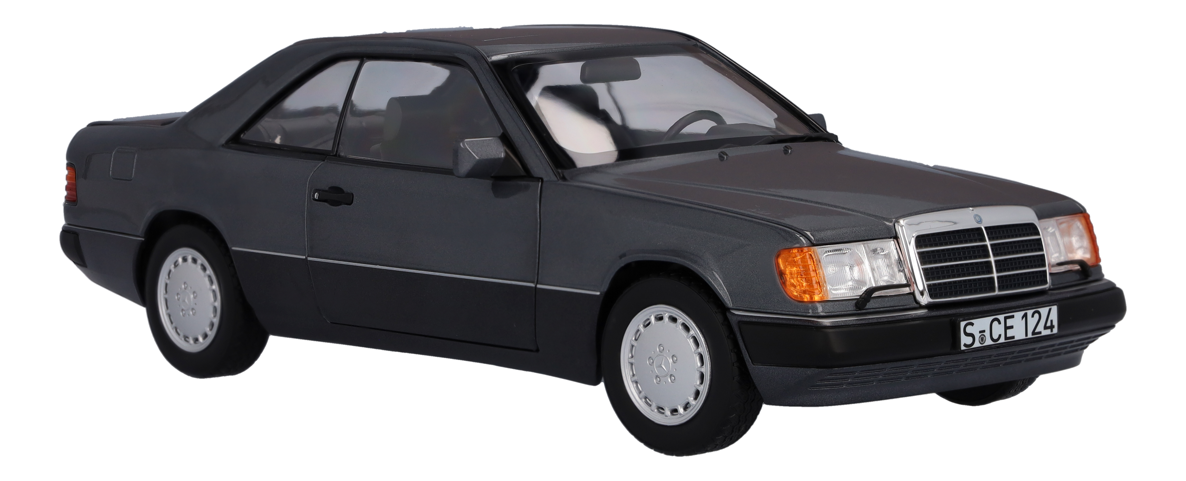 300 CE-24 Coupé C124 (1988-1992) - parelmoergrijs, Norev, 1:18
