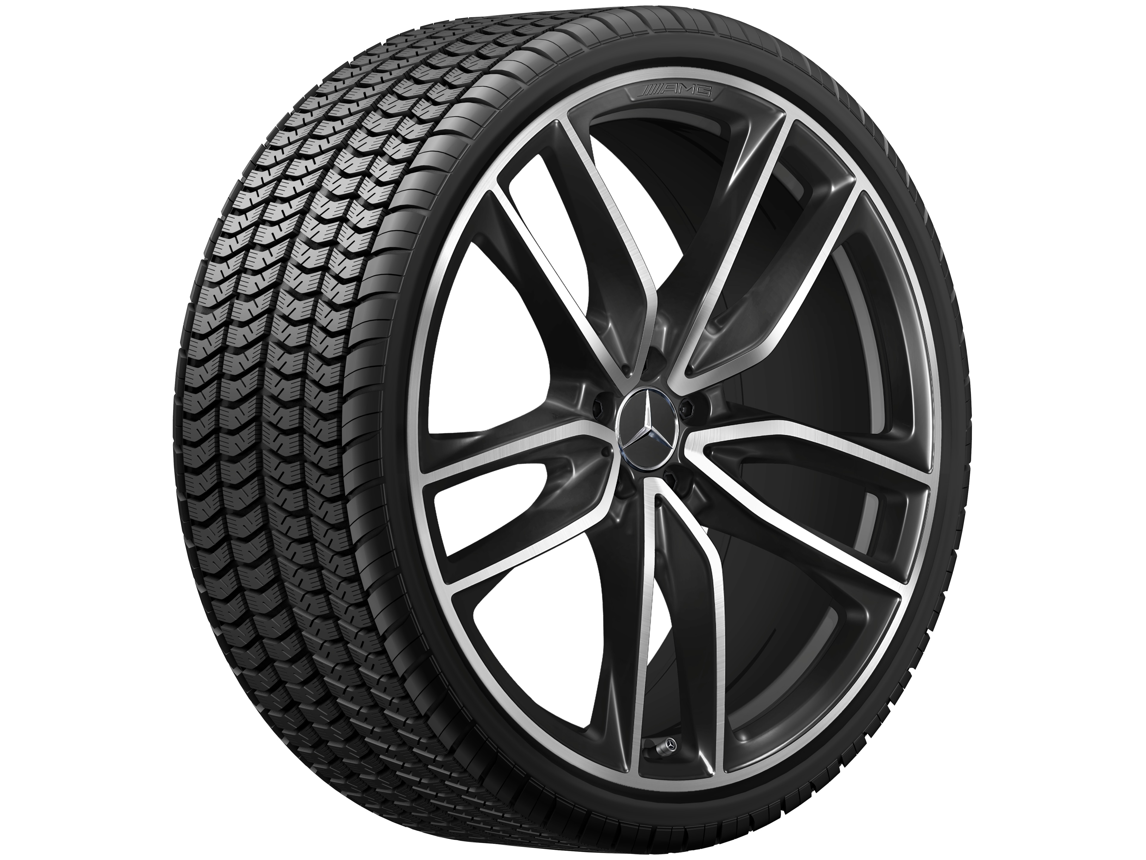 Vijf-dubbelspaaks AMG-velg, 58,4 cm (23 inch)