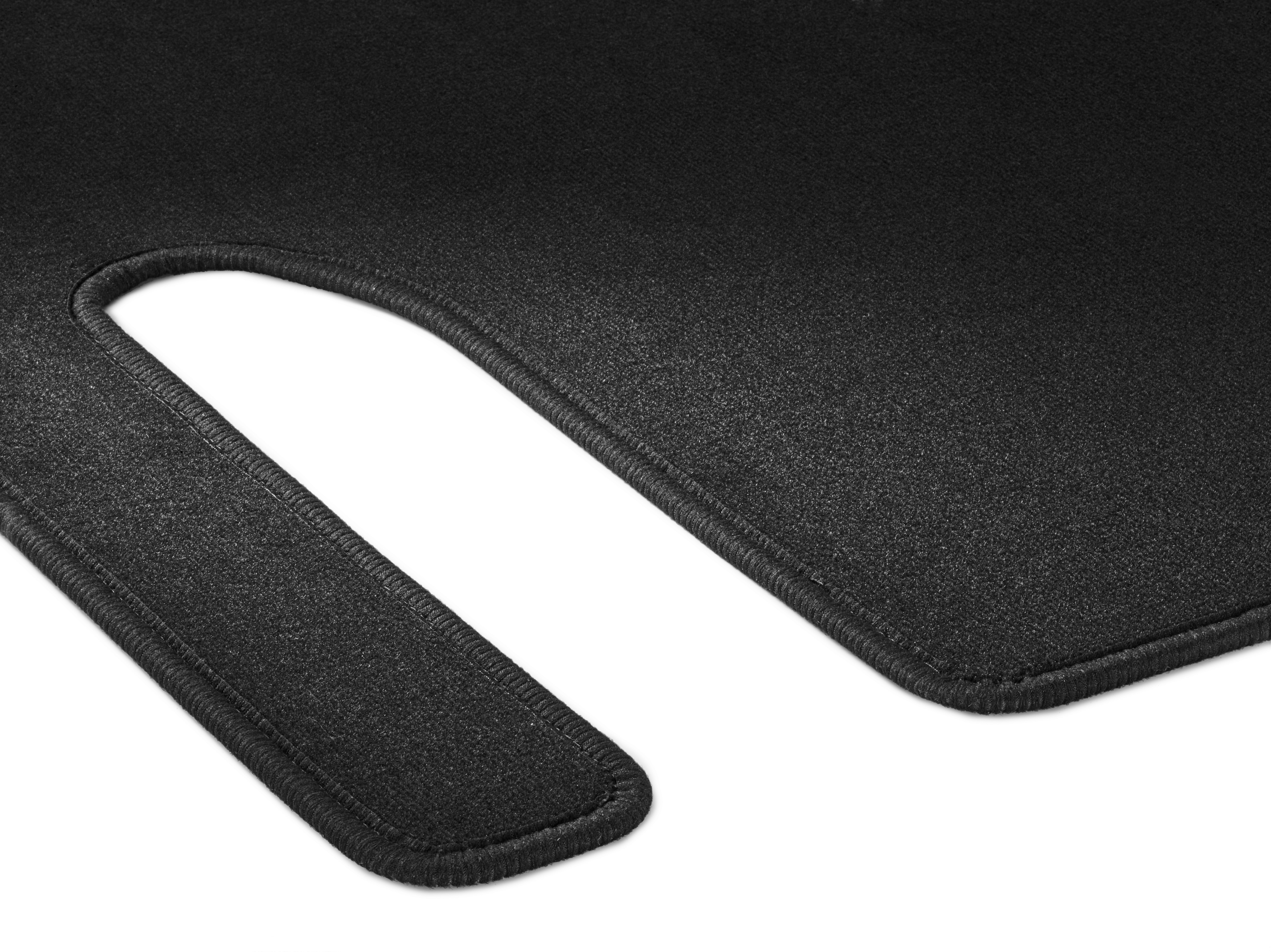 Tapis de sol en velours, Espace passagers à rail simple, 2 portes coulissantes (T19), 2 pièces, T19, U3R/UR3 - LL/RL, noir