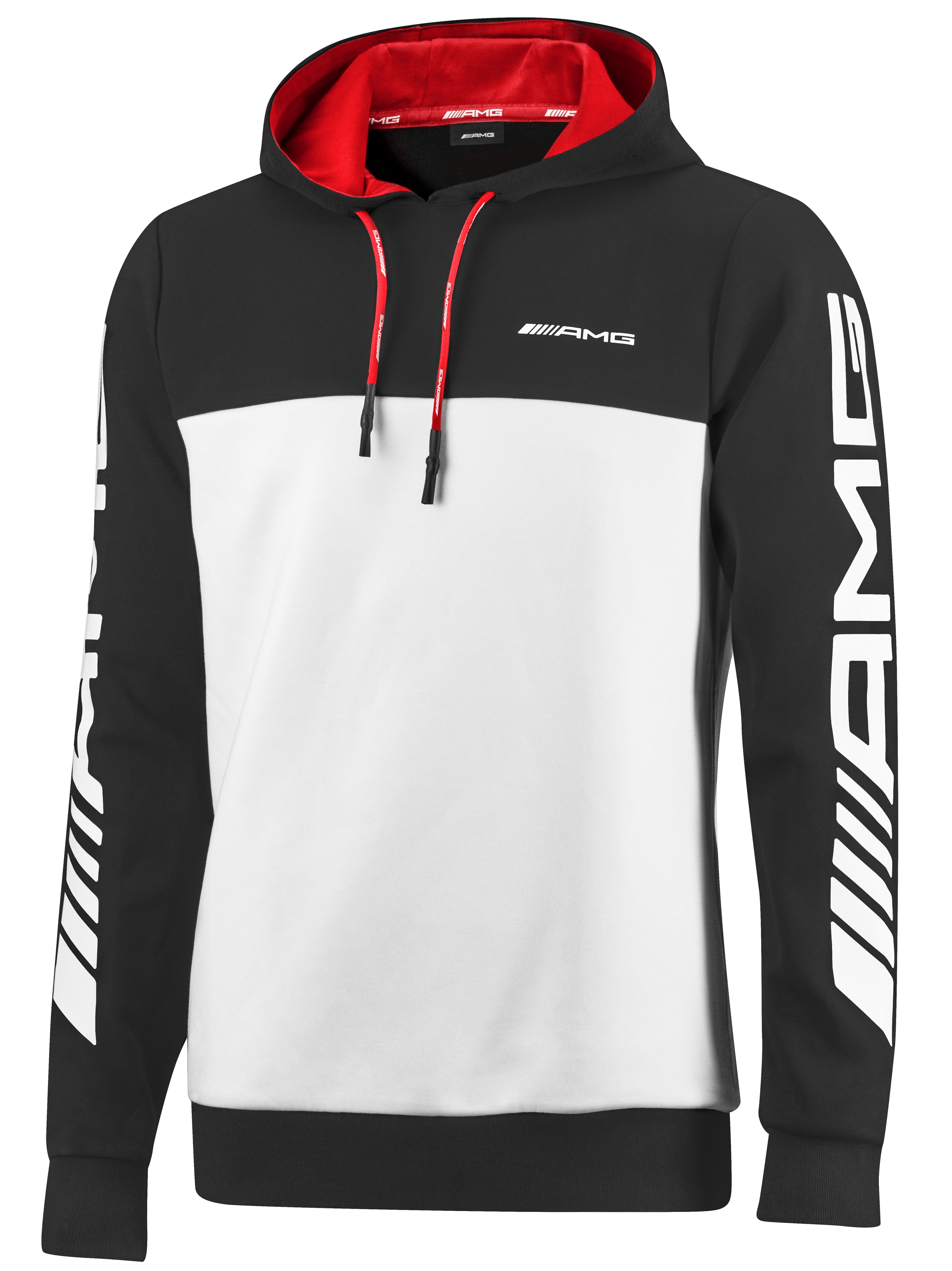 AMG-sweathoodie - zwart / wit, M