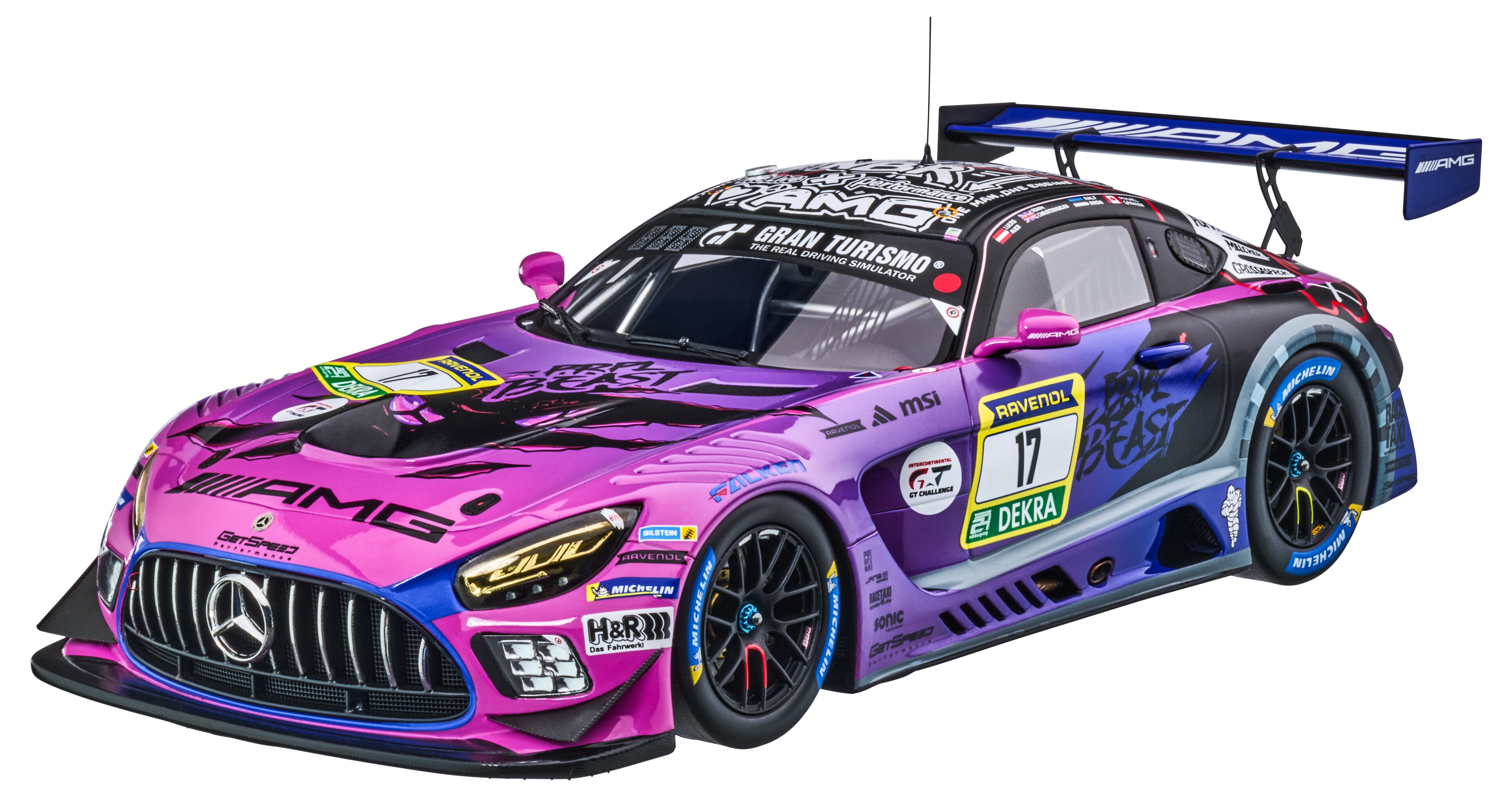 Mercedes-AMG GT3, ADAC RAVENOL 24h Nürburgring 2025, C190 - mauve, Minimax, 1:18
