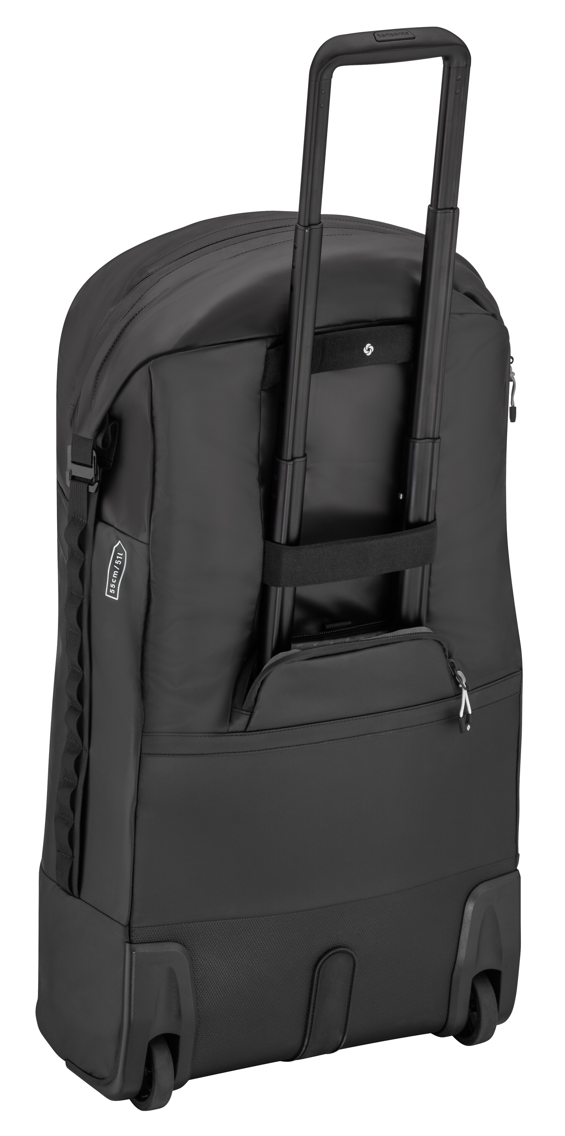 Trolleytas, opvouwbaar - zwart, Polyamide (gerecycled) / polyester, Samsonite