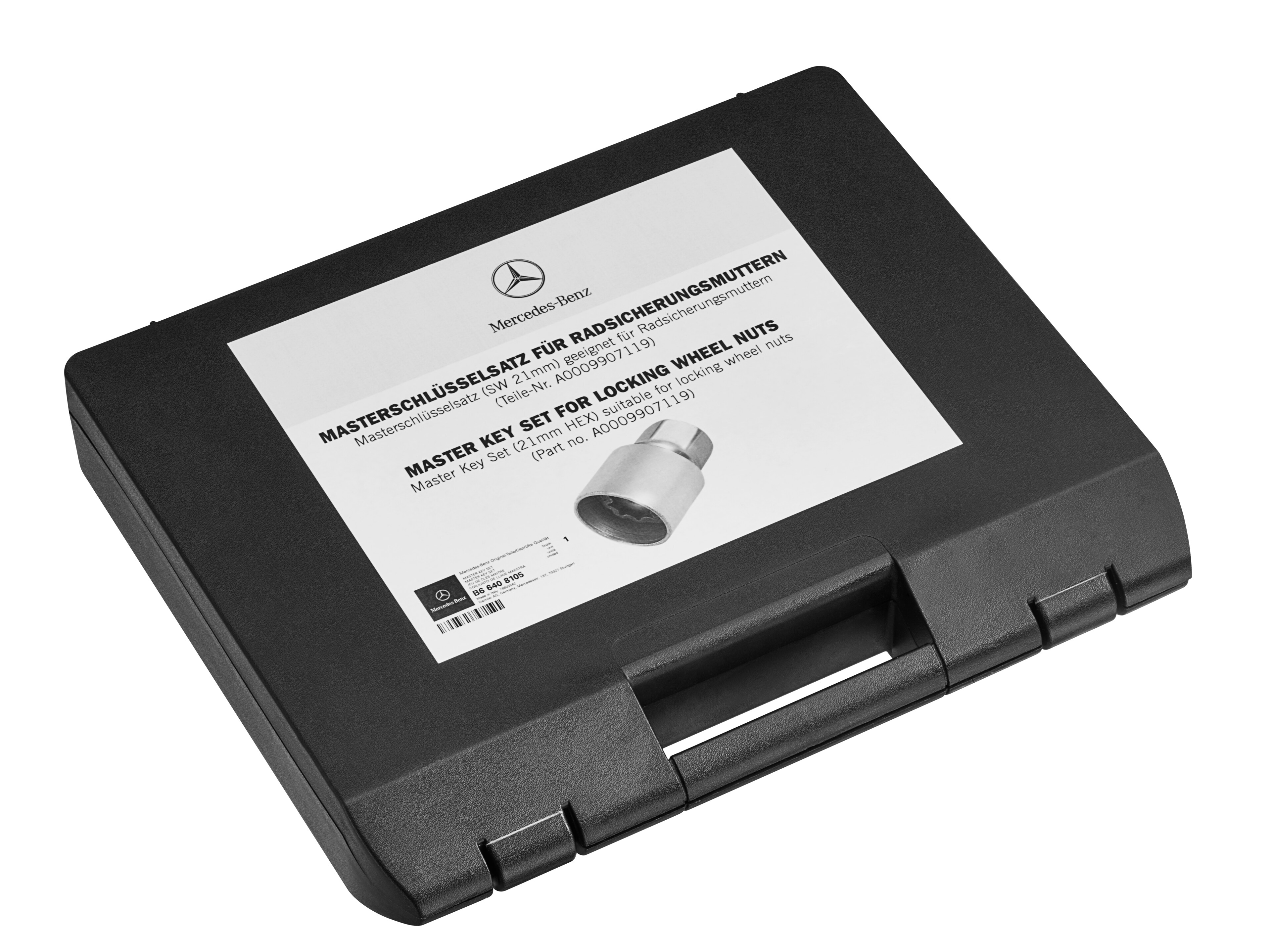 Mastersleutelset, Sleutelwijdte 21 mm - zilverkleurig