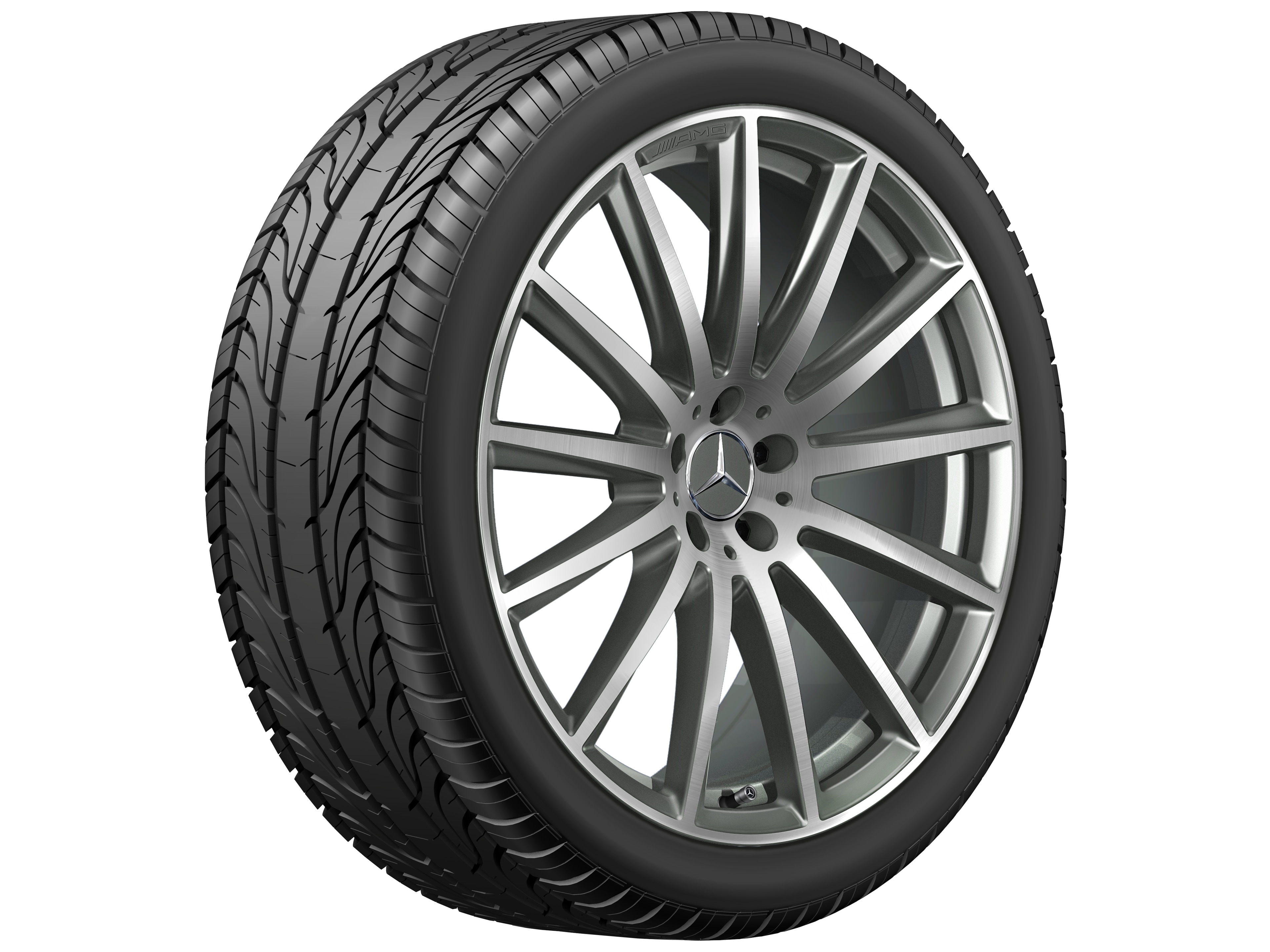 Multispaaks AMG-wiel, 55,9 cm (22 inch) - 9,5 J x 22 ET 45, titaniumgrijs