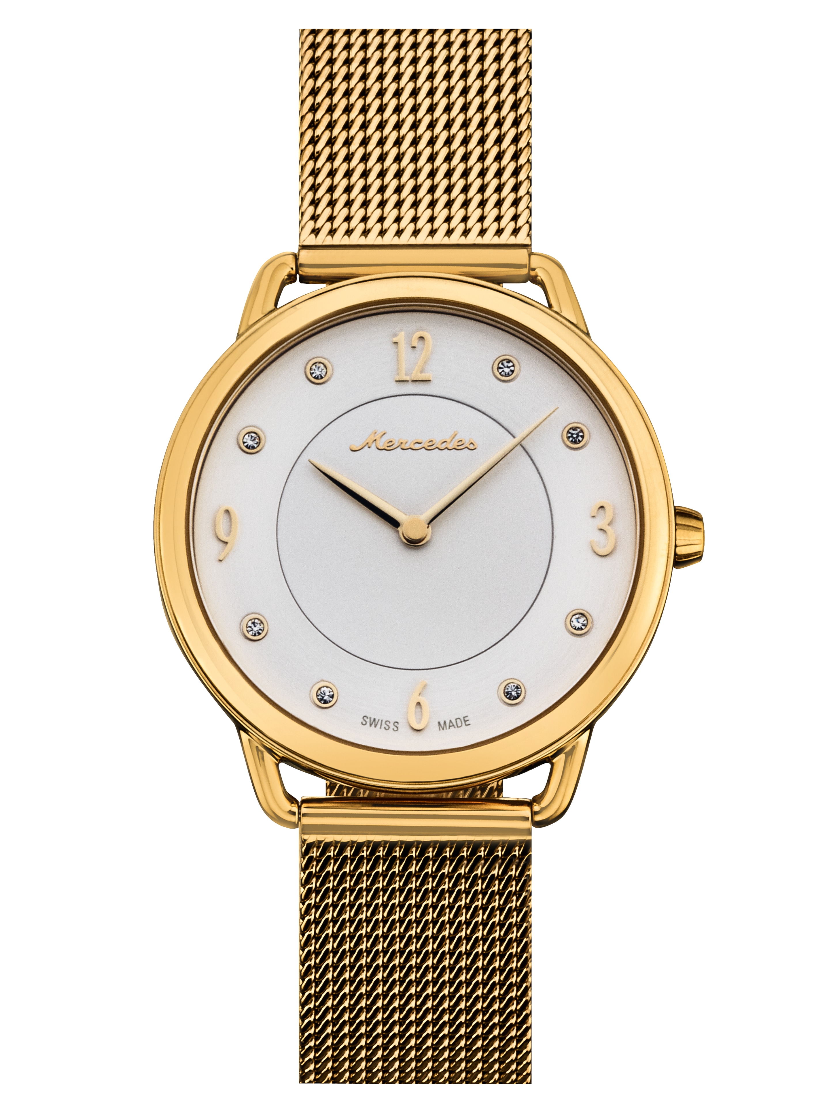 Horloge dames, Classic Lady - goudkleurig, edelstaal