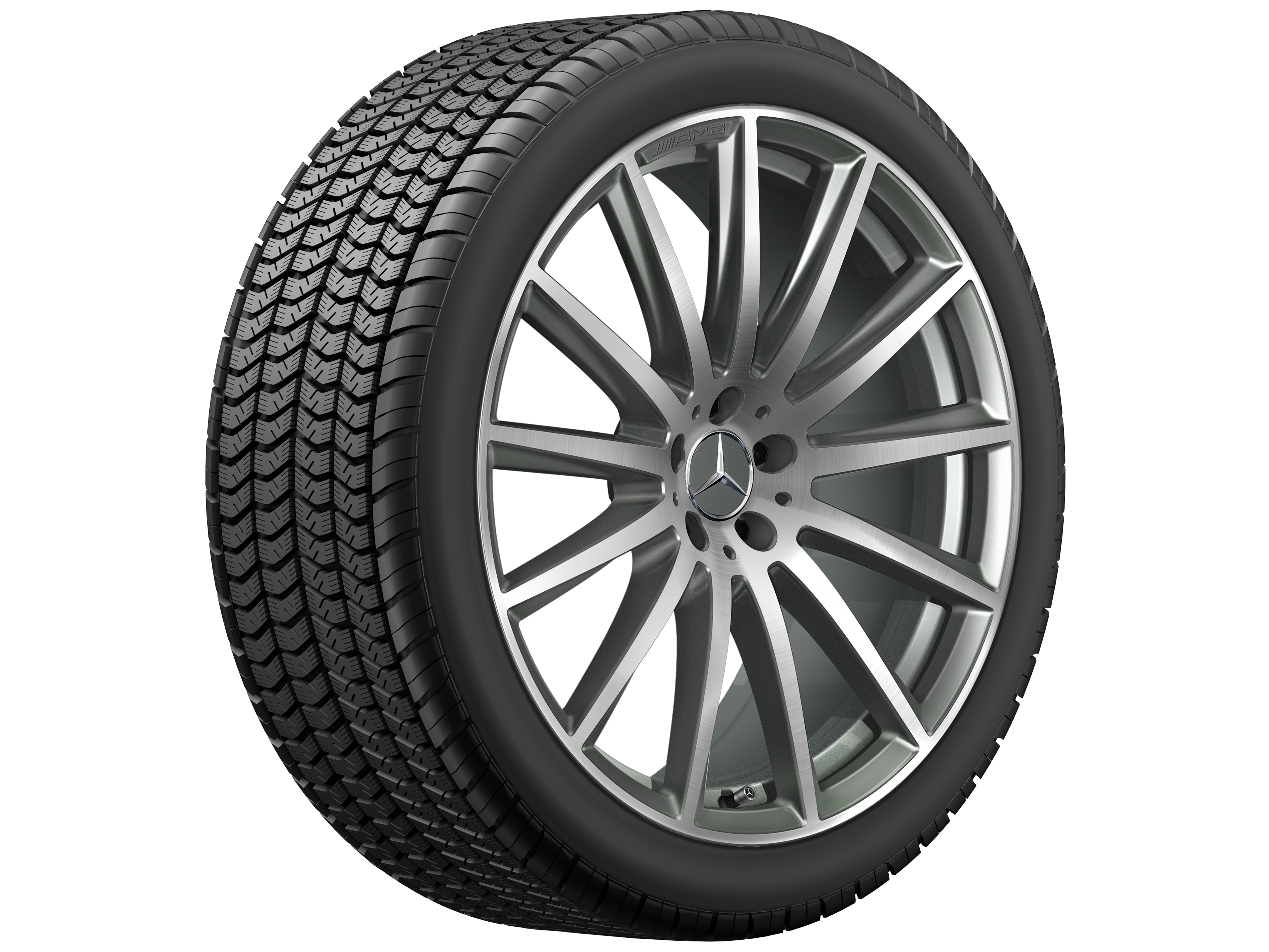 Multispaaks AMG-wiel, 55,9 cm (22 inch) - 9,5 J x 22 ET 45, titaniumgrijs