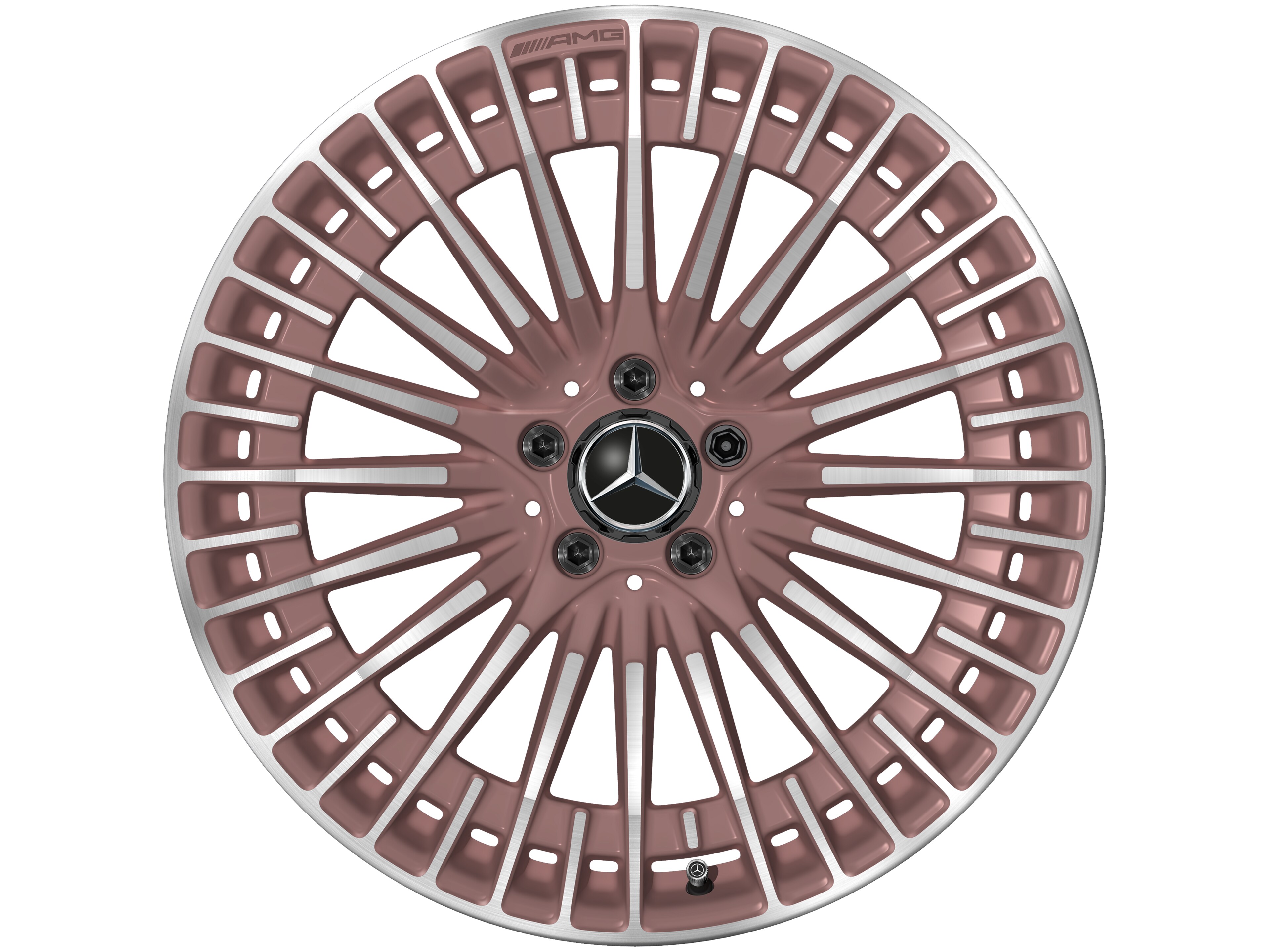 Multispaaks AMG-wiel, 50,8 cm (20 inch) - 8,5 J x 20 ET 50,5, koperkleurig