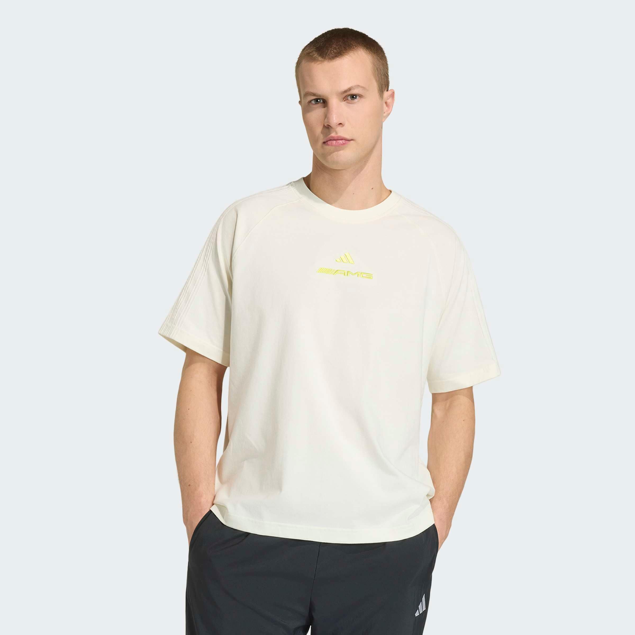 AMG T-shirt unisex - gebroken wit, XL