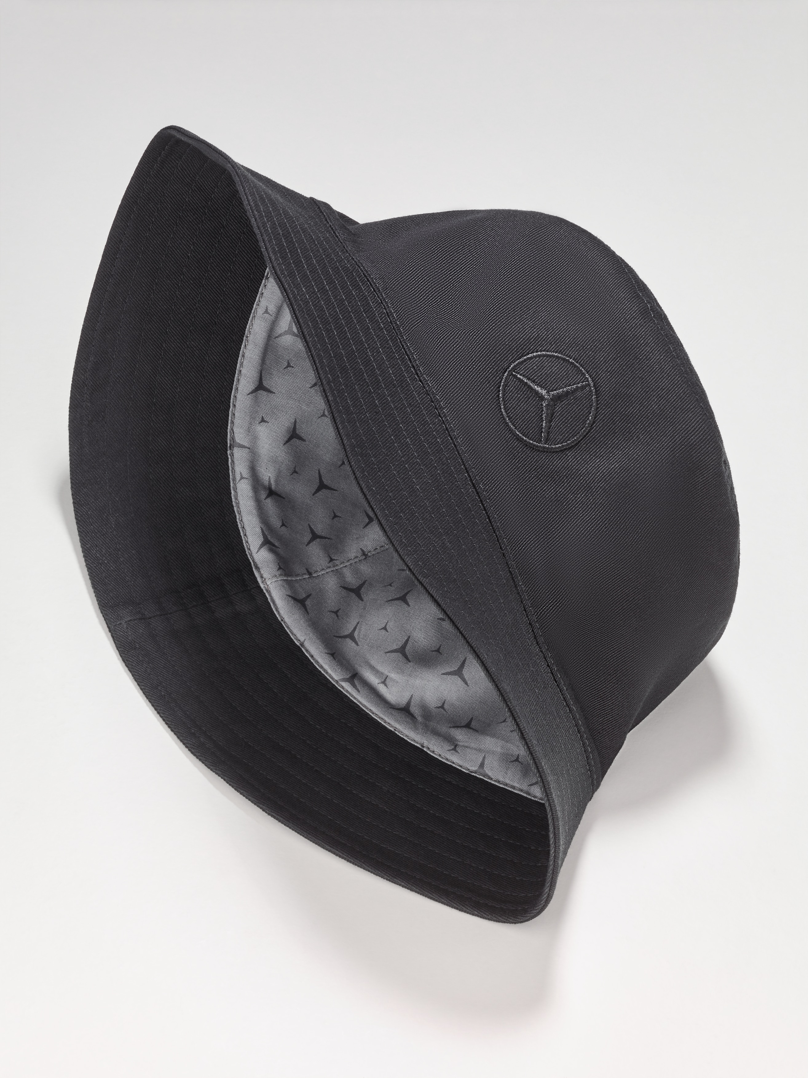 Bucket hat - zwart, Katoen (biologisch)