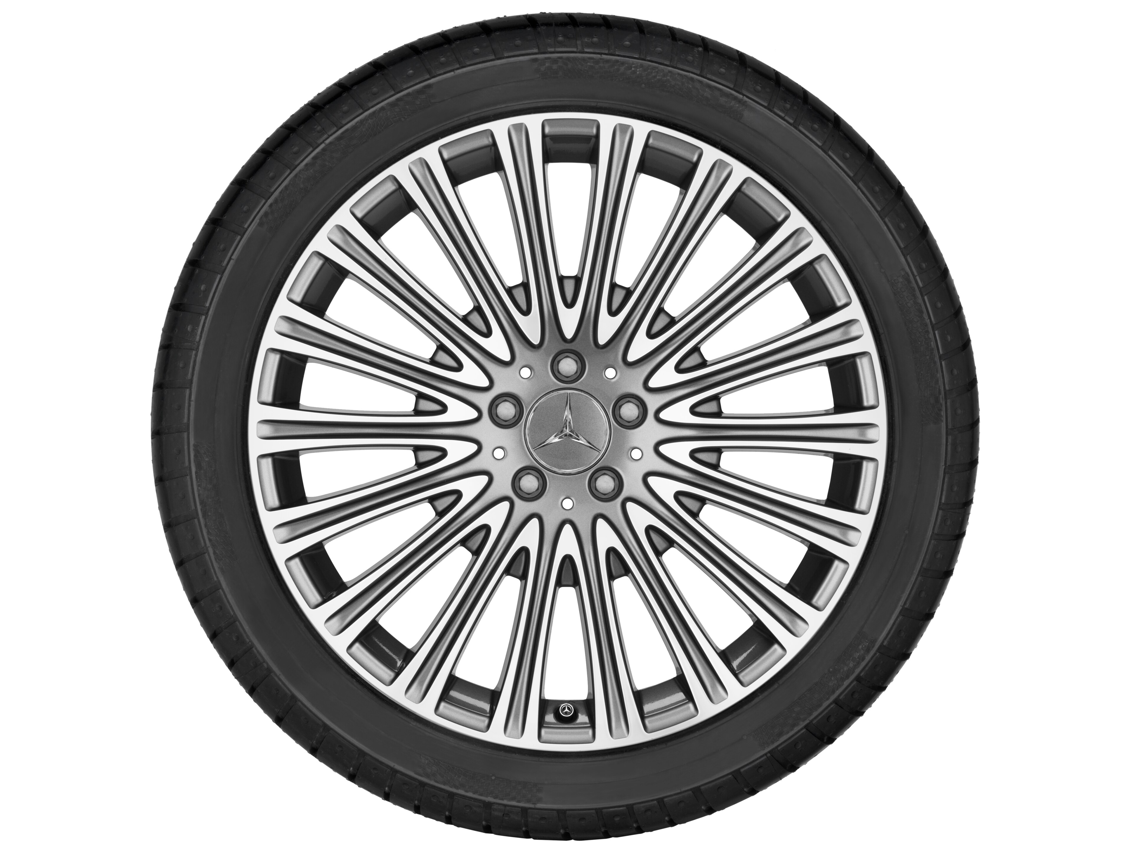 Multispaaks wiel, 50,8 cm (20 inch), glanzend gepolijst - 8 J x 20 ET 43, himalayagrijs, glanzend gepolijst