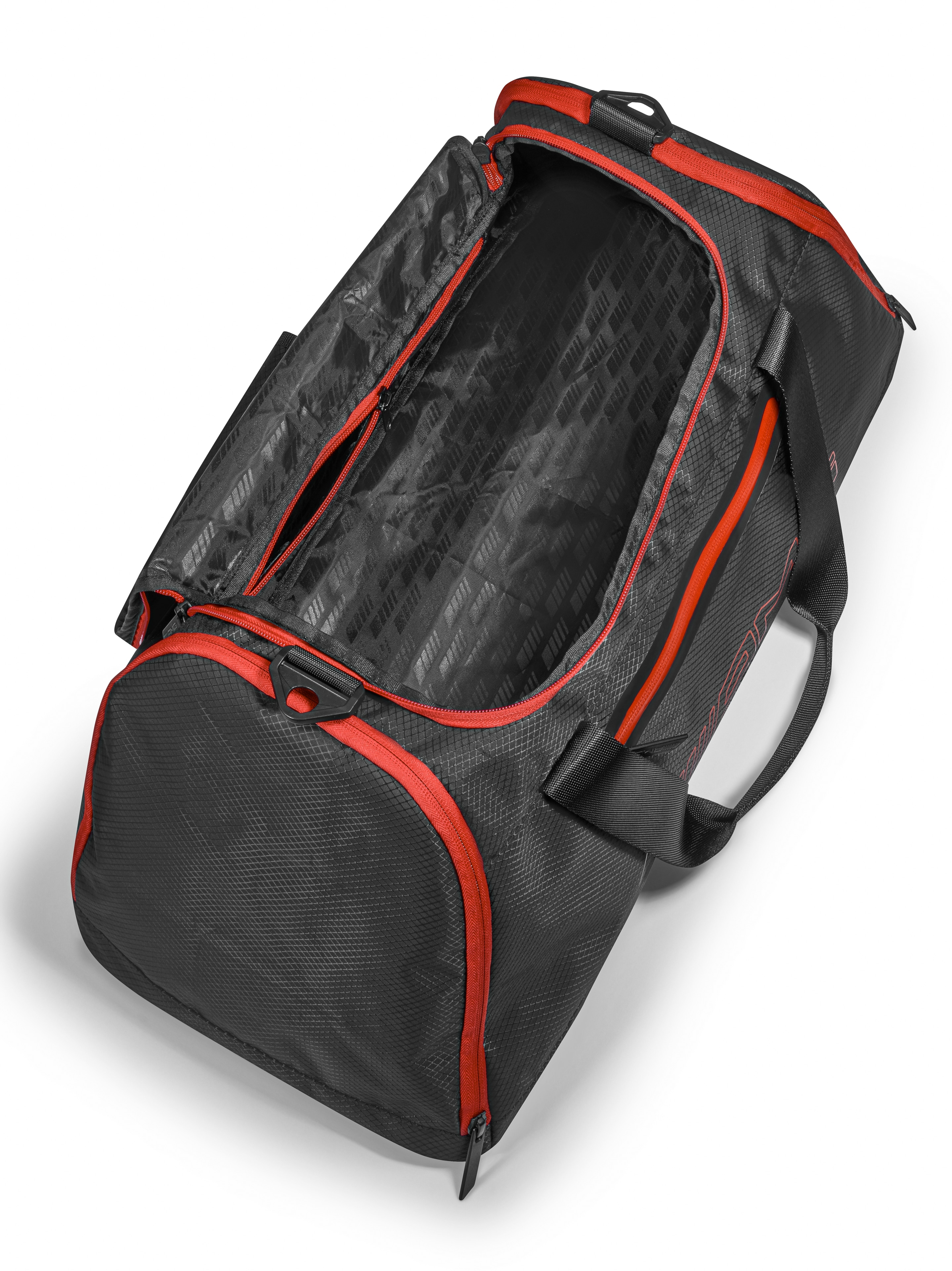 AMG-sporttas - zwart / rood, polyester