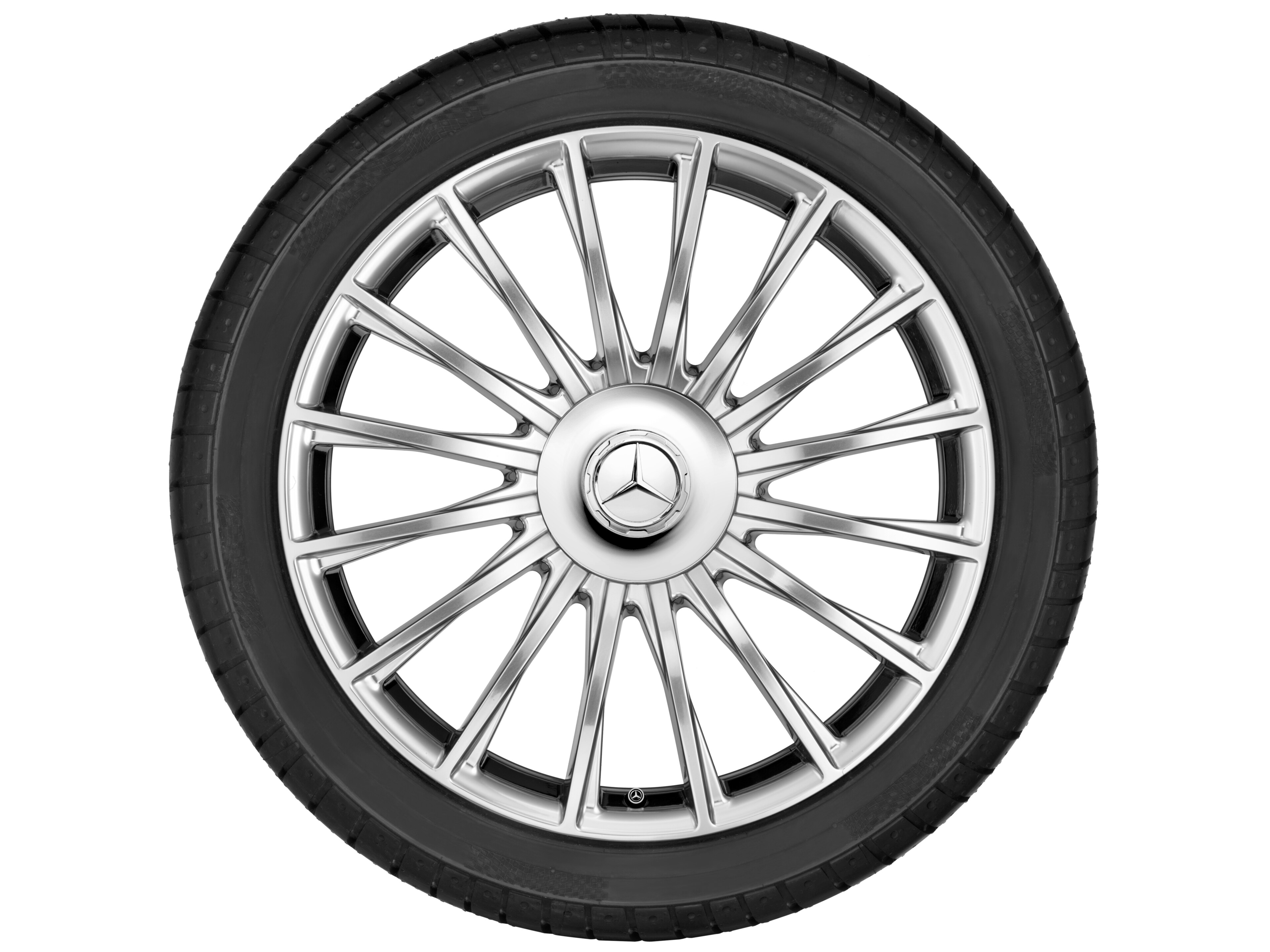 Multispaaks wiel, 50,8 cm (20 inch) - 8,5 J x 20 ET 38, zilverkleurig, Gepolijst