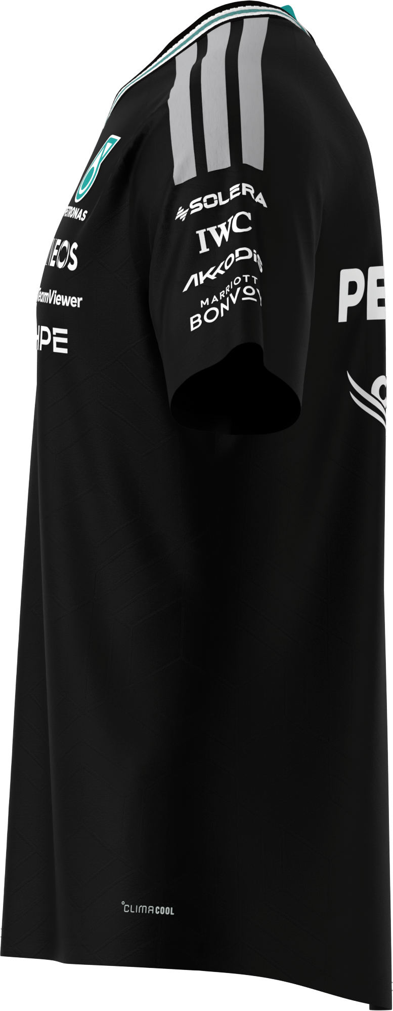Heren-T-shirt, Authentieke bestuurder, Mercedes-AMG F1 - zwart, S