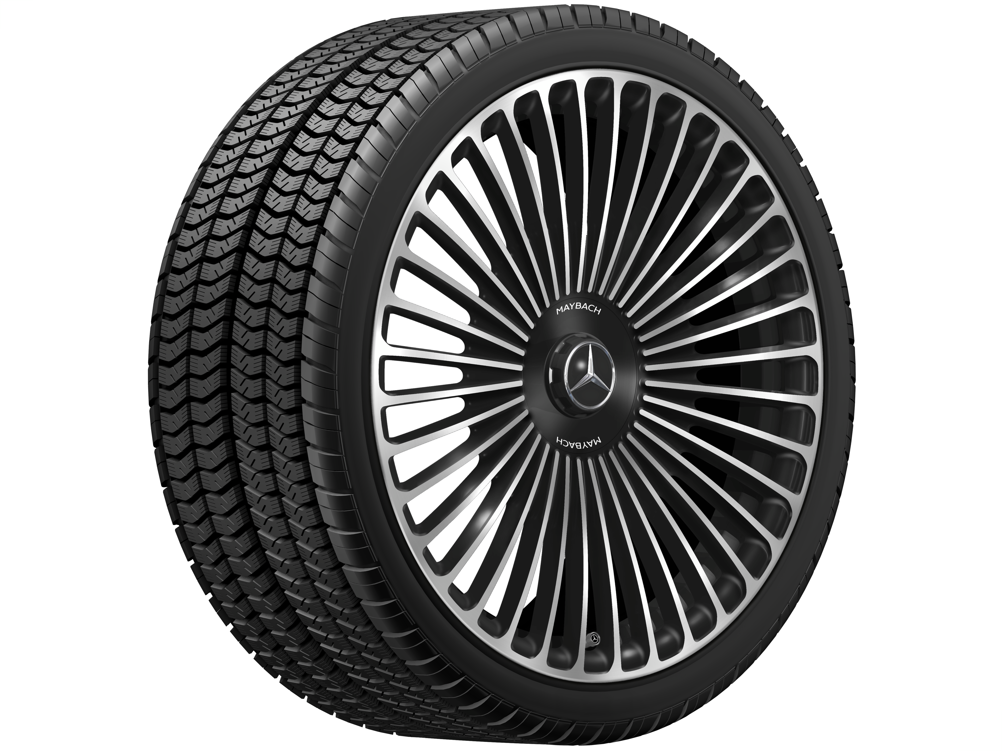 Gesmede AMG-velg met multispaakdesign, 53,3 cm (21 inch) - 9,5 J x 21 ET 56,1, zwart, glanzend gepolijst