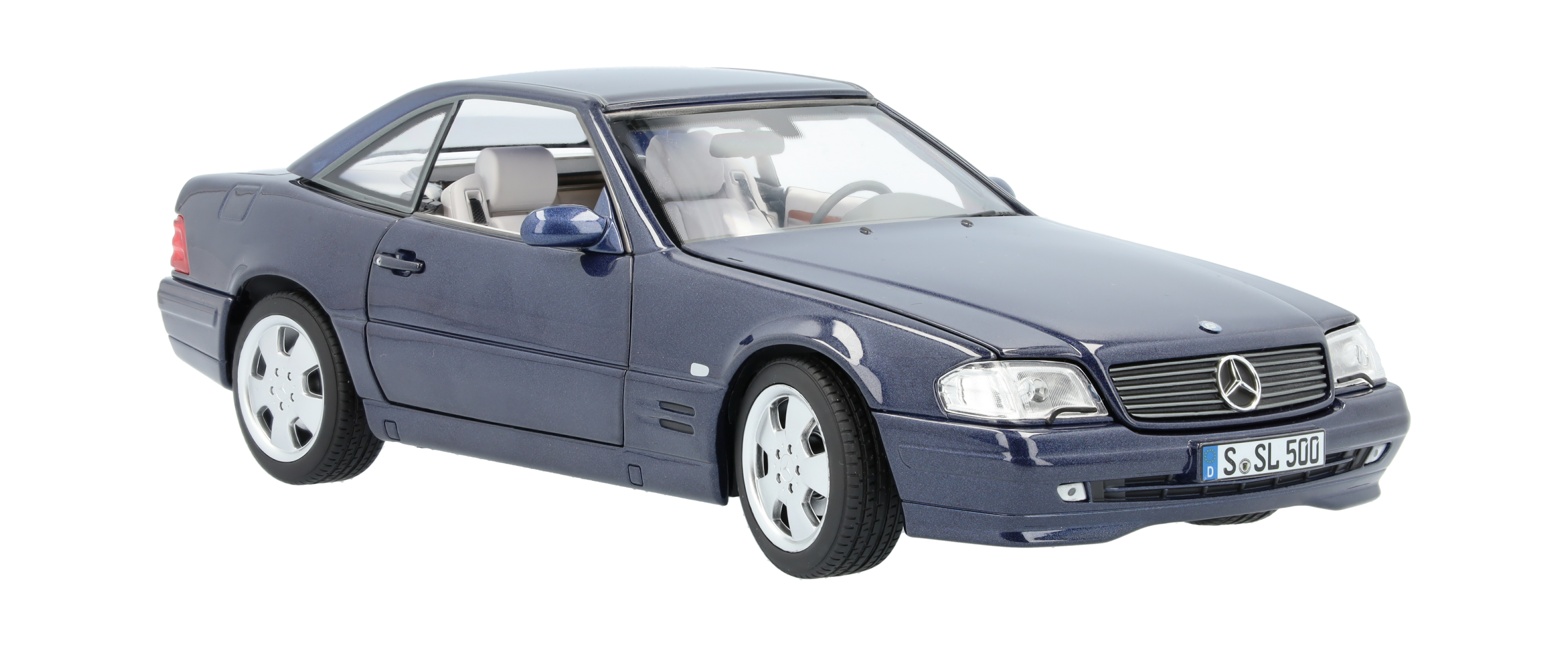SL 500 R129 (1998-2001) - azuurblauw, Norev, 1:18