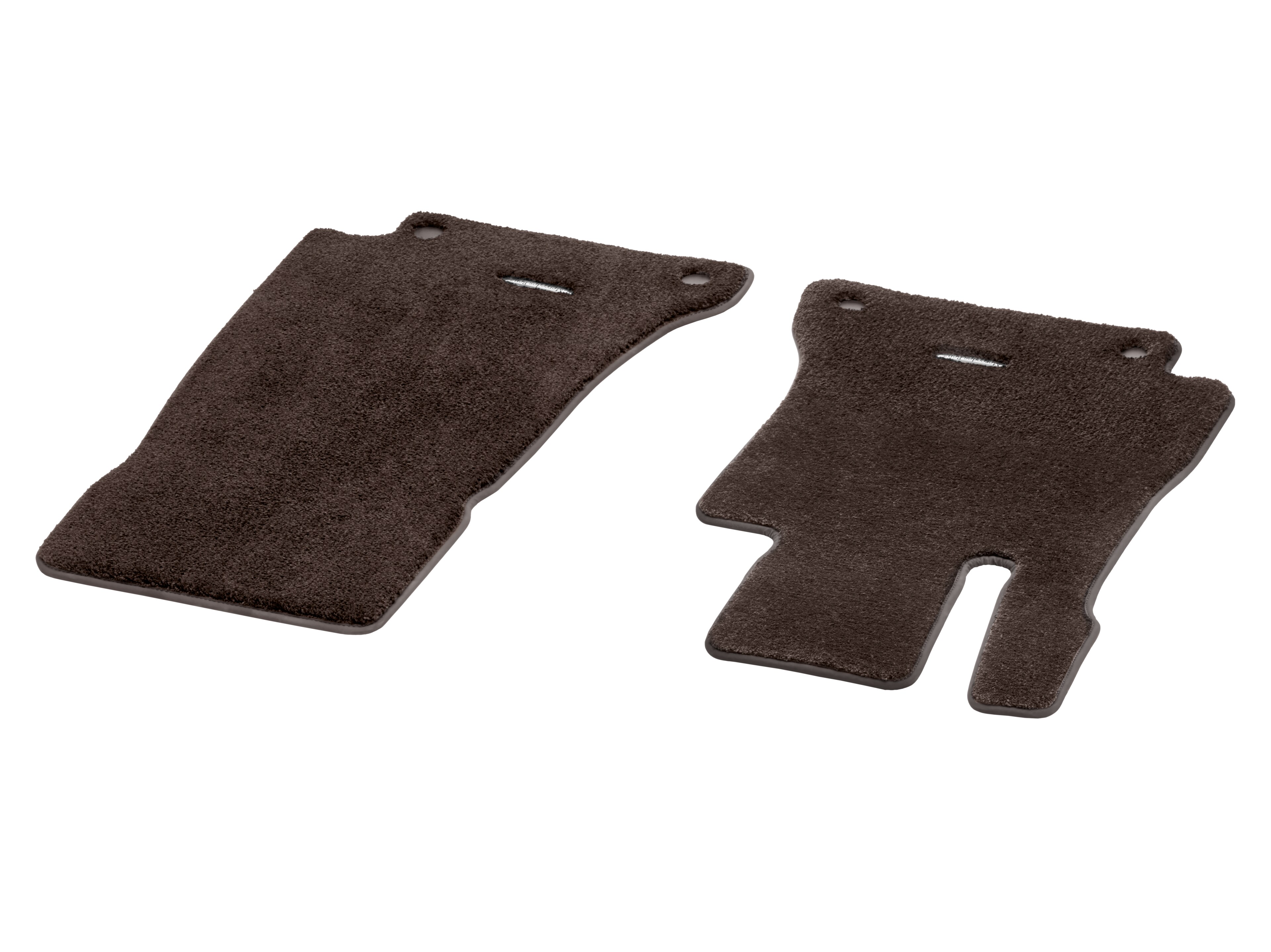 Tapis en velours EXCLUSIF, Tapis de sol conducteur / passager avant, 2 pièces - LL, marron expresso