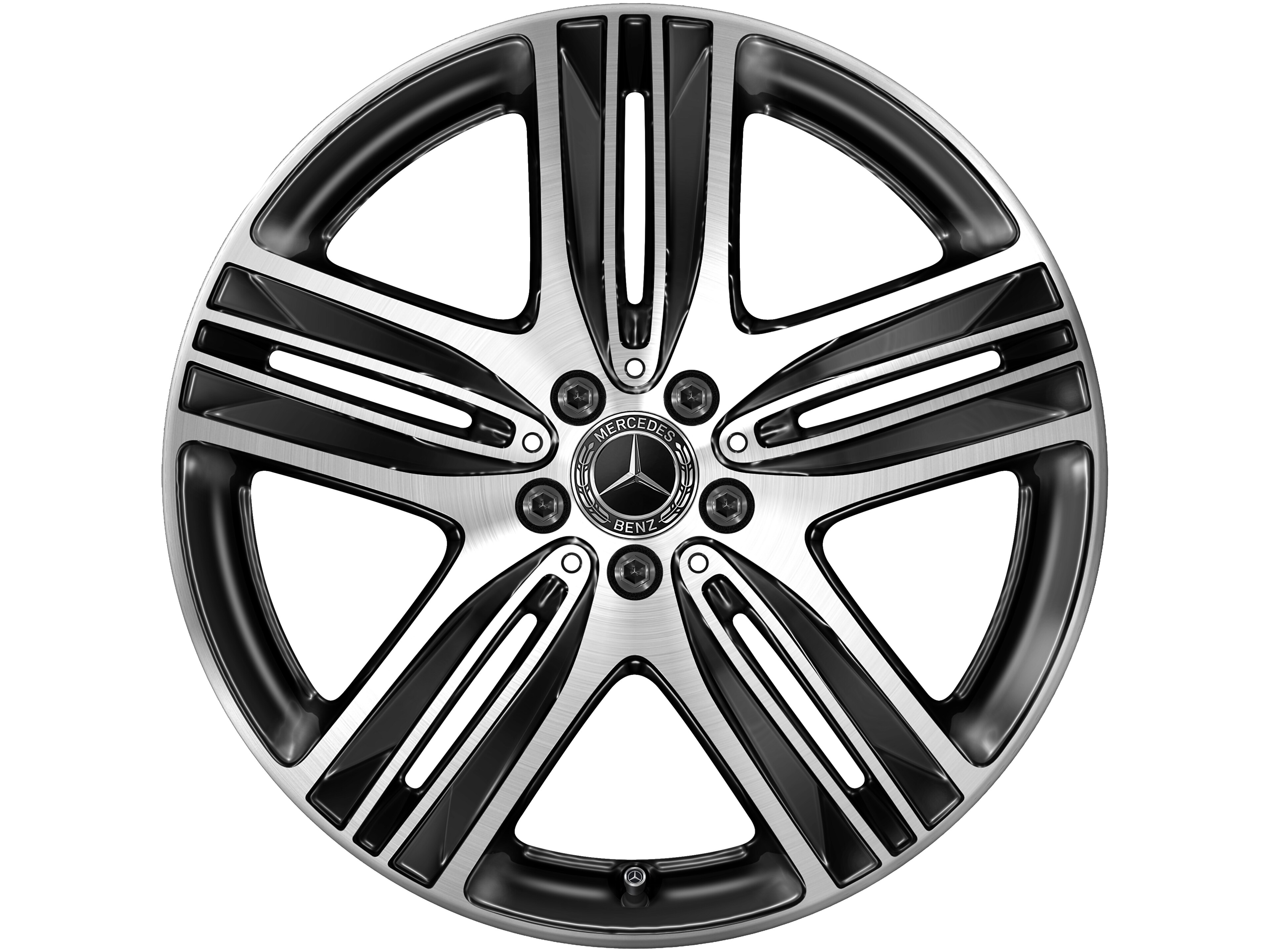 5-spaaks wiel, 50,8 cm (20 inch), glanzend gepolijst - 8,5 J x 20 ET 30, zwart, glanzend gepolijst