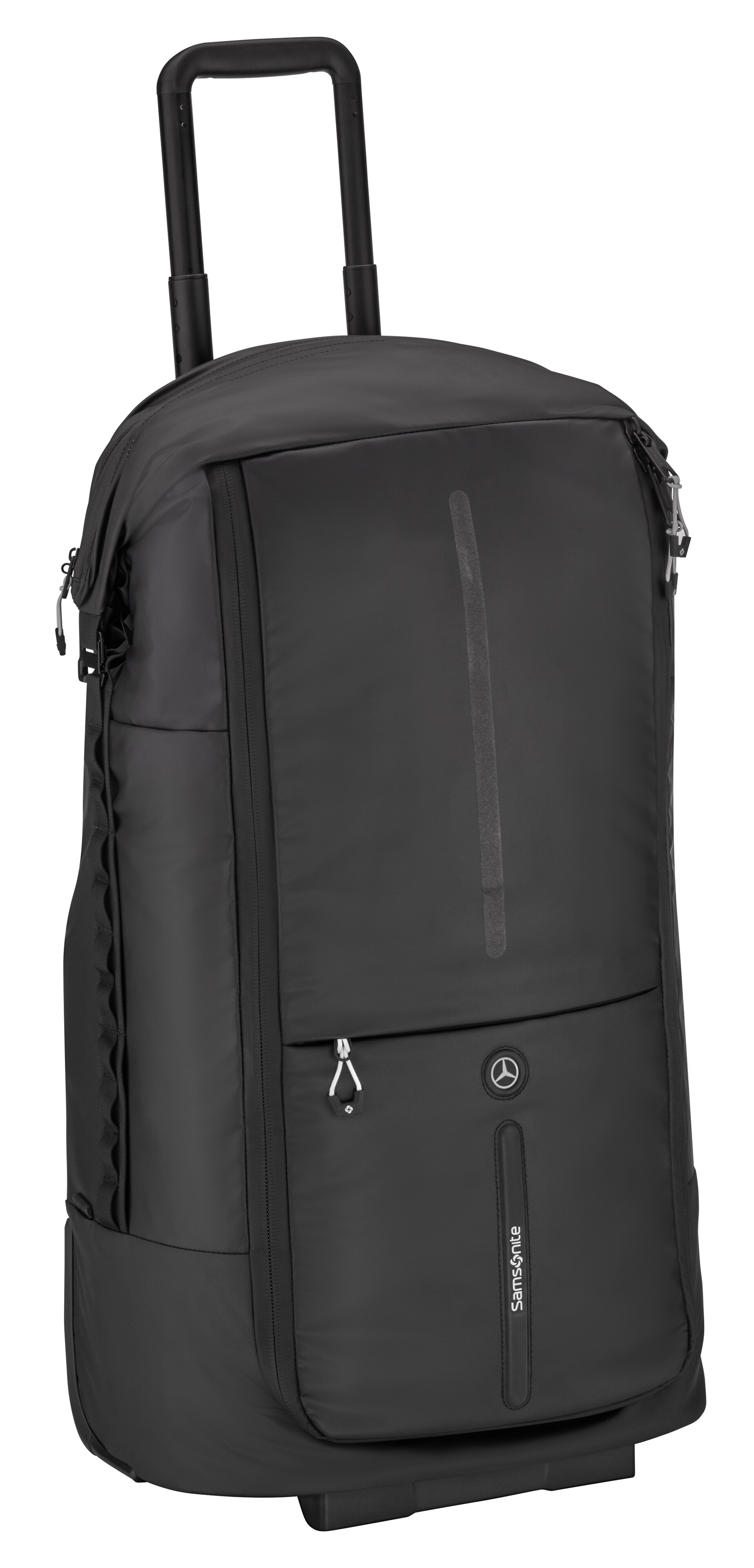 Trolleytas, opvouwbaar - zwart, Polyamide (gerecycled) / polyester, Samsonite