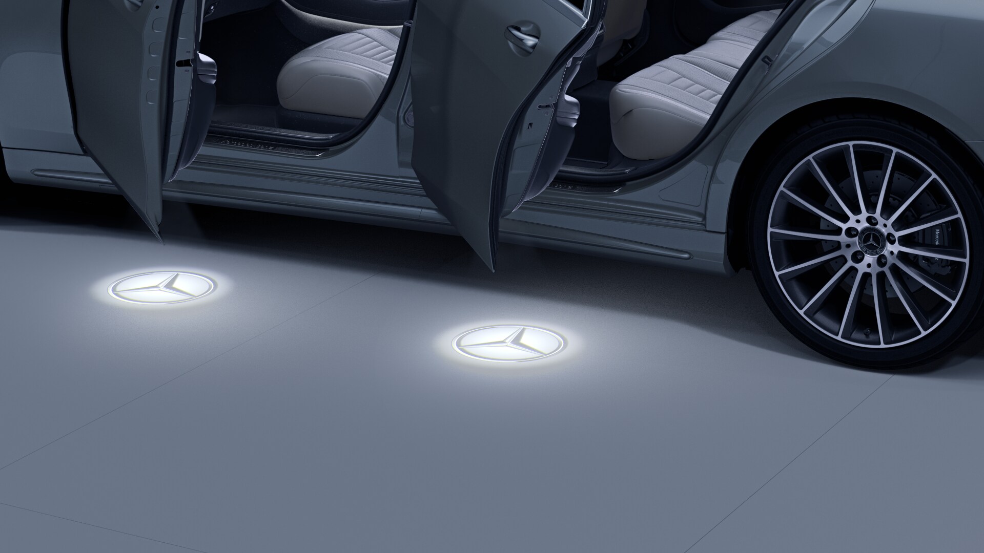 Lichtdiode-logoprojector, Mercedes ster - 1 set