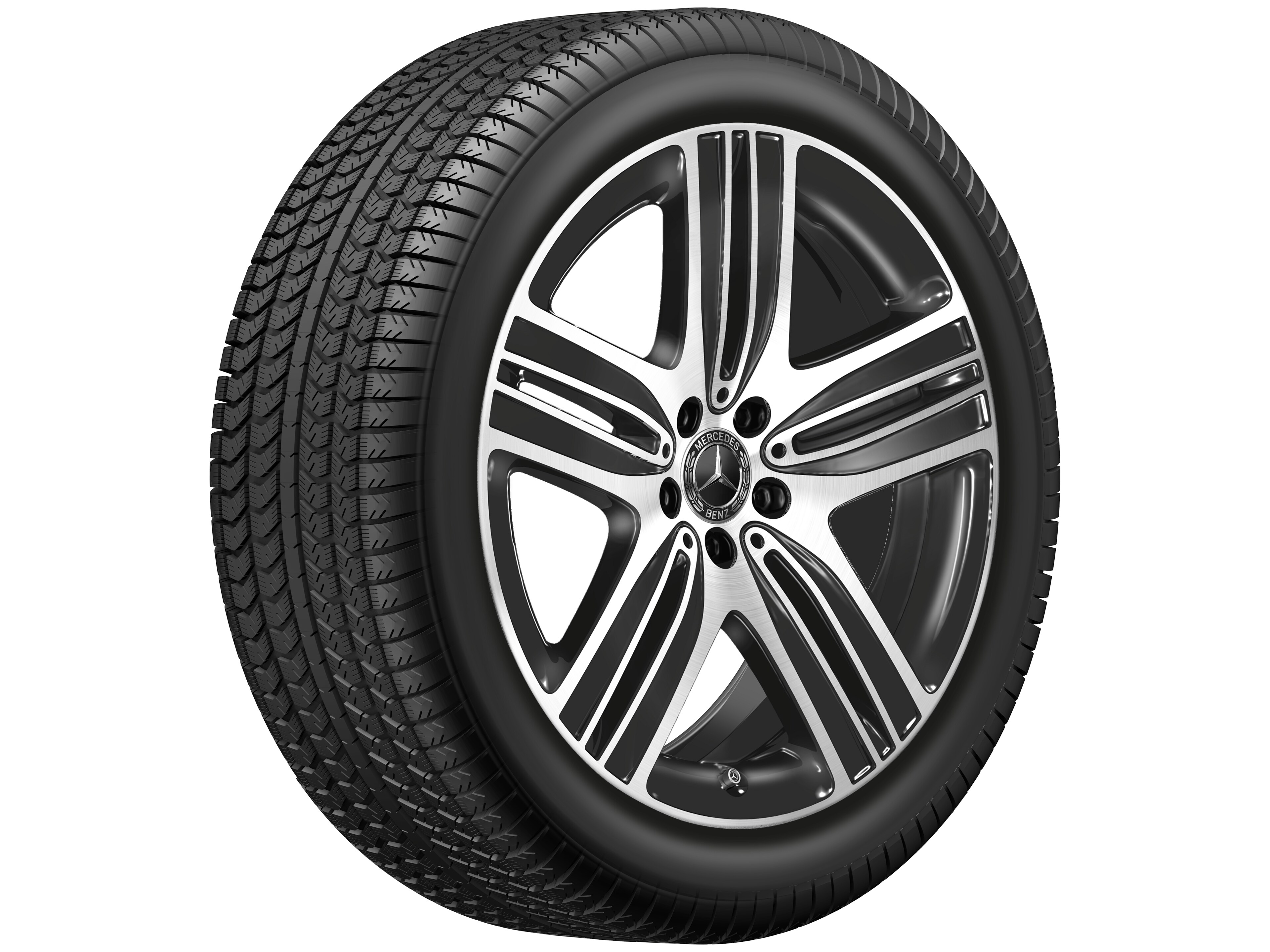 5-spaaks wiel, 50,8 cm (20 inch), glanzend gepolijst - 8,5 J x 20 ET 30, zwart, glanzend gepolijst
