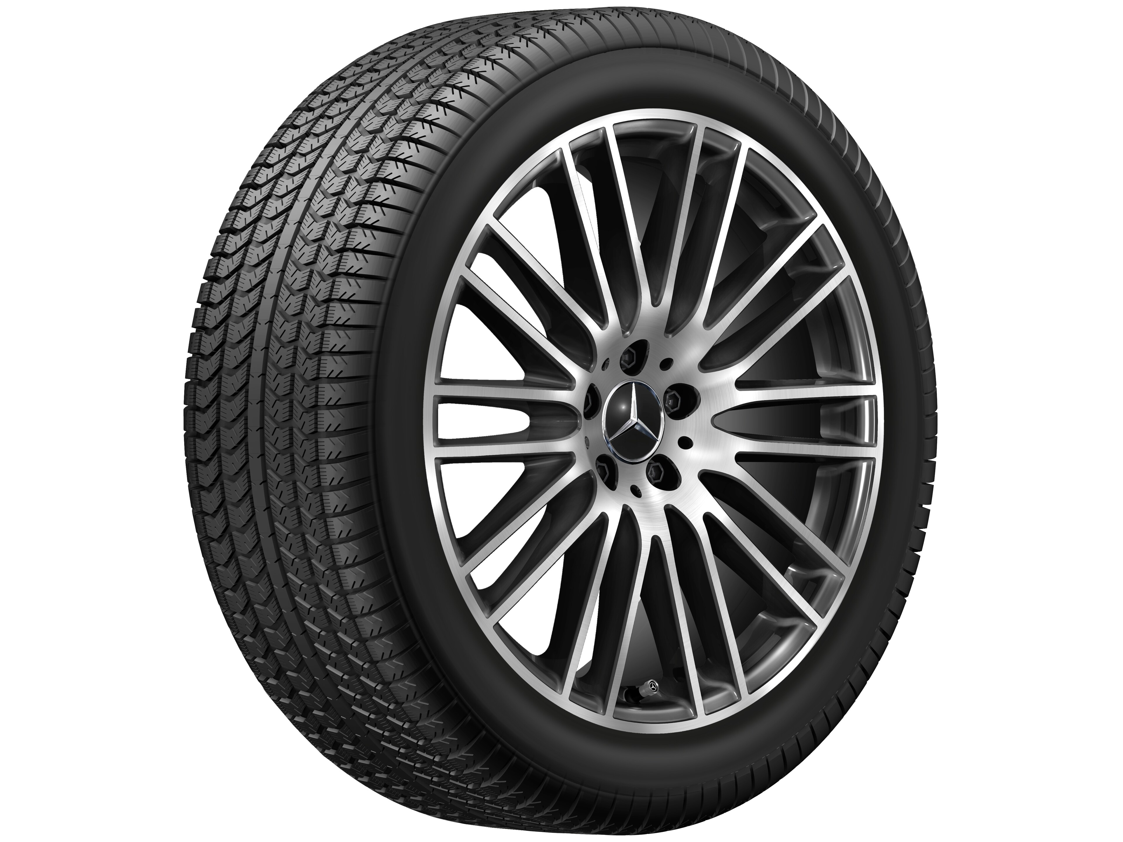 Multispaaks wiel, 50,8 cm (20 inch), glanzend gepolijst - 8,5 J x 20 ET 34,5, zwart, glanzend gepolijst