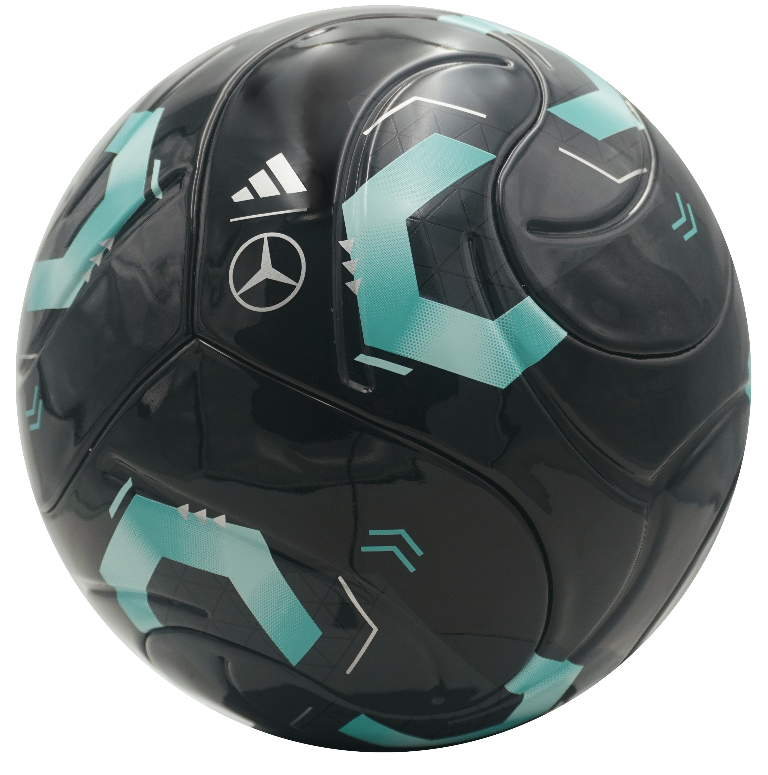 Voetbal - zwart / aqua / grijs, TPU, adidas