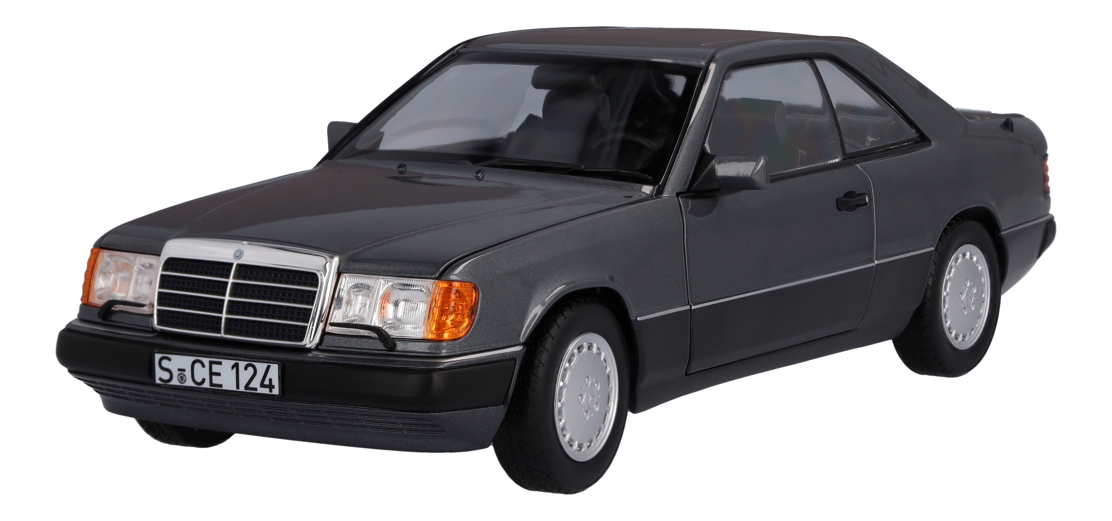 300 CE-24 Coupé C124 (1988-1992) - parelmoergrijs, Norev, 1:18