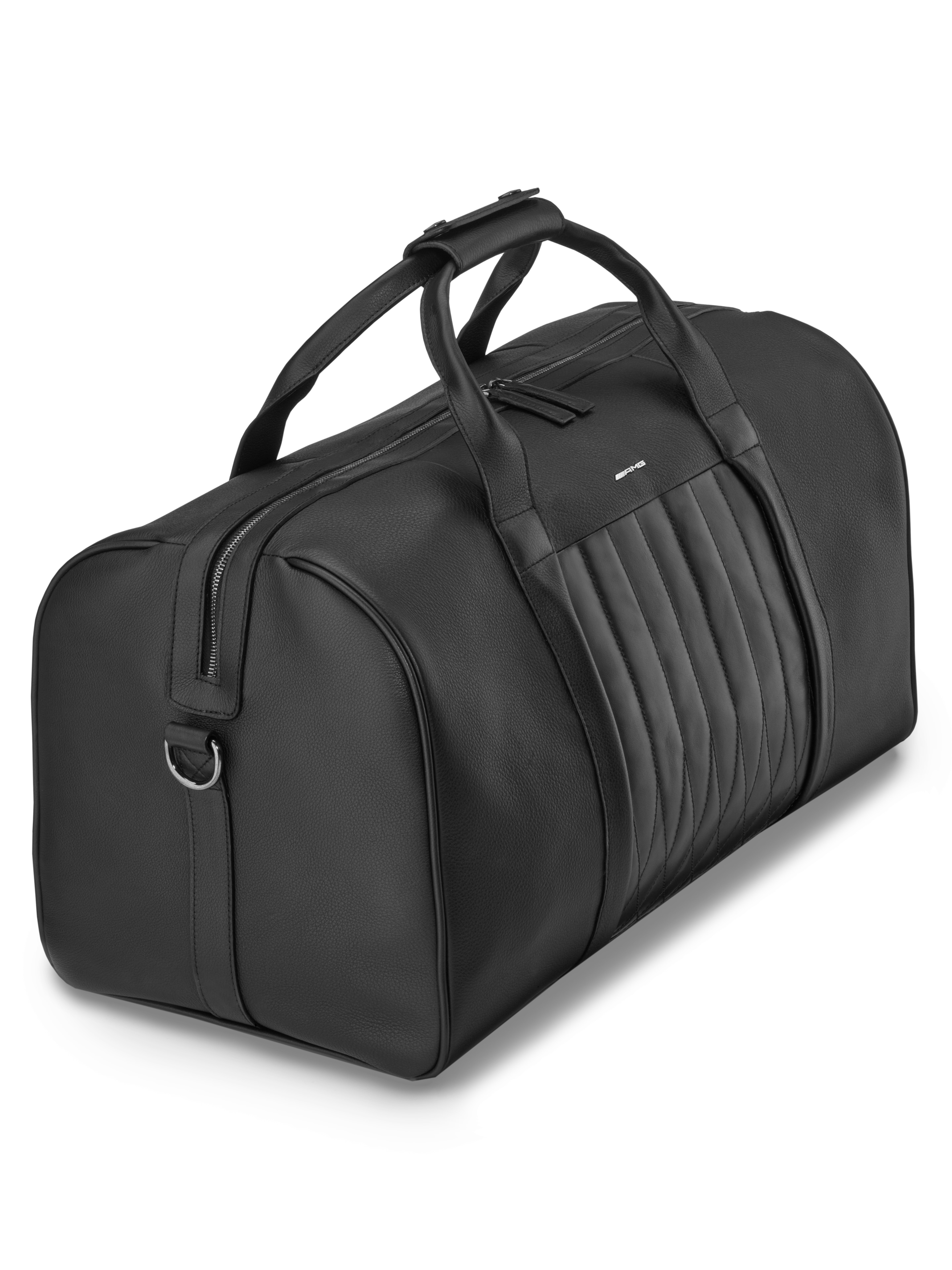 AMG Weekender - schwarz, Rindleder / Polyester