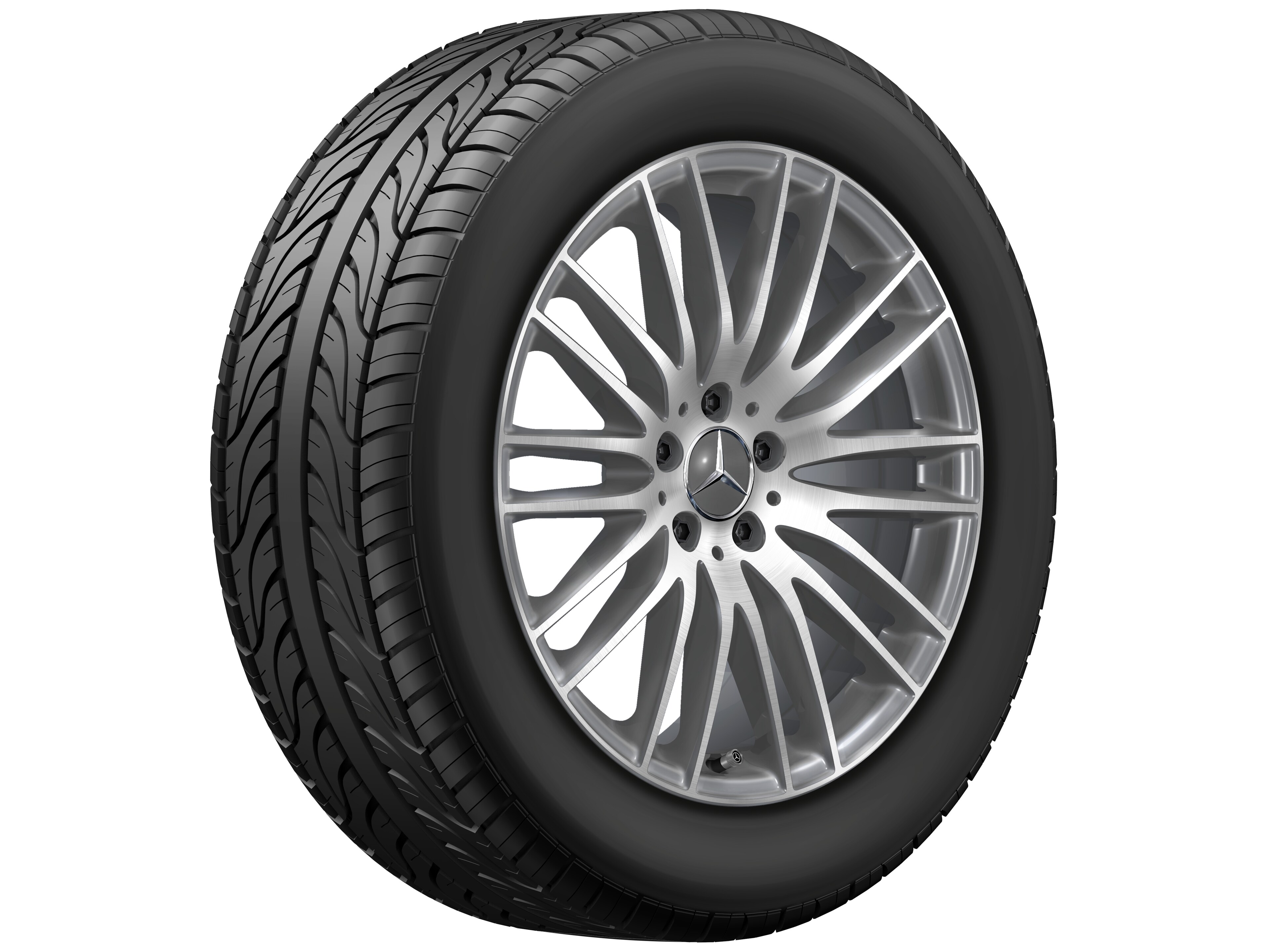Multispaaks wiel, 48,3 cm (19 inch), glanzend gepolijst - 8 J x 19 ET 32,5, tremoliet metallic, glanzend gepolijst