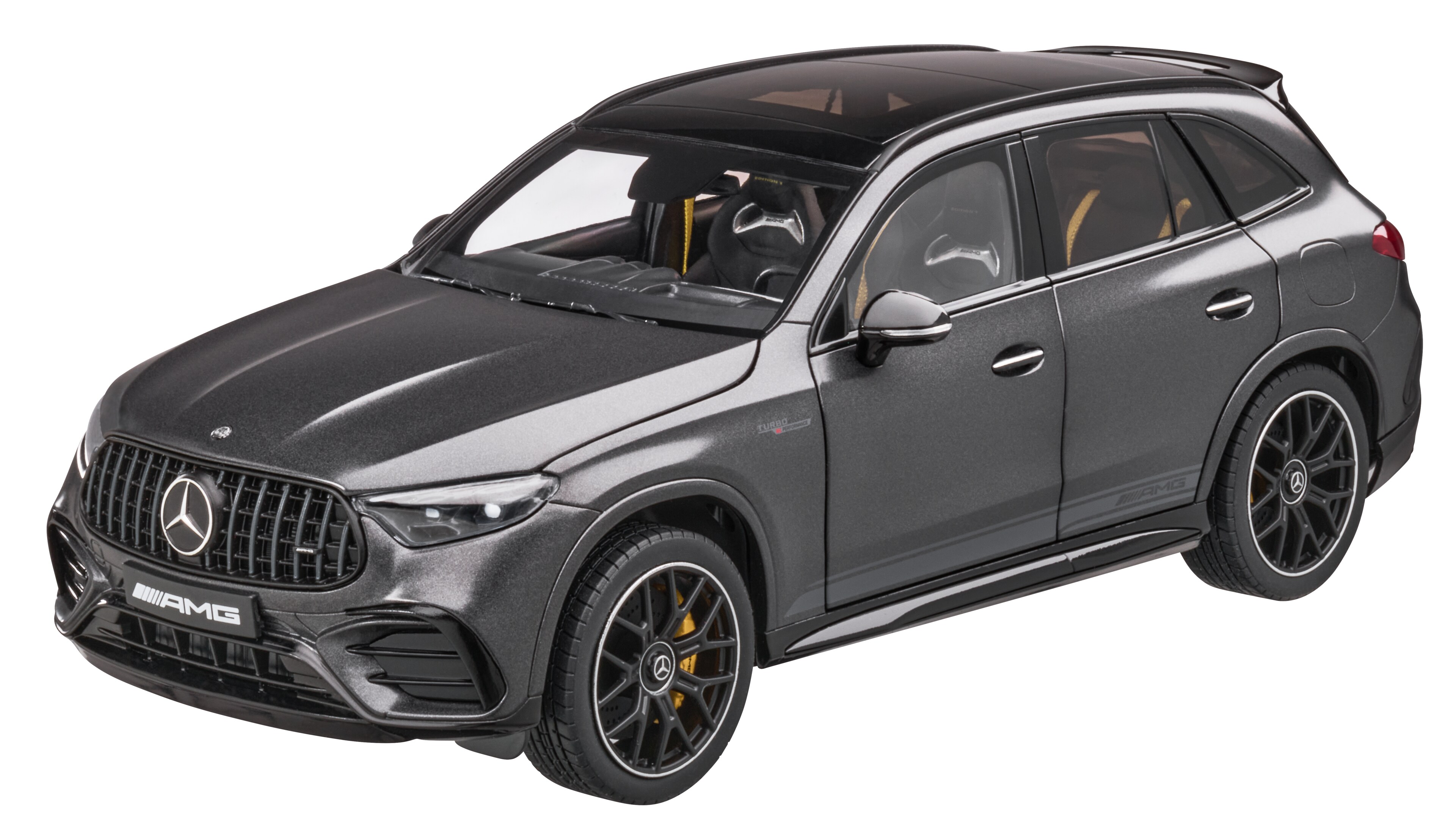 Mercedes-AMG GLC 63, S E PERFORMANCE, X254, edition #1 - MANUFAKTUR gris graphite magno, NZG, 1:18