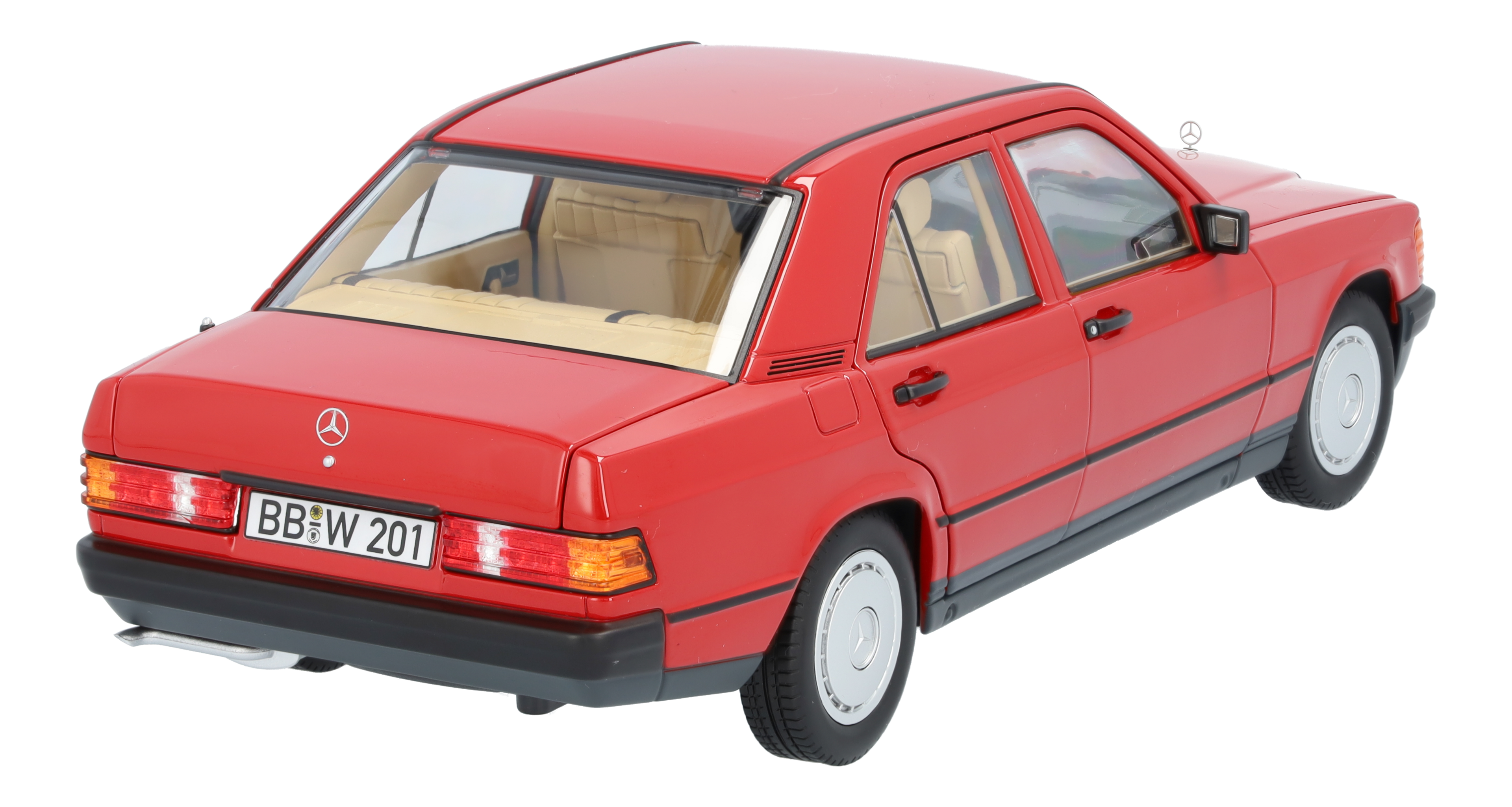 190 E W 201 (1982-1988) - rood, Norev, 1:18