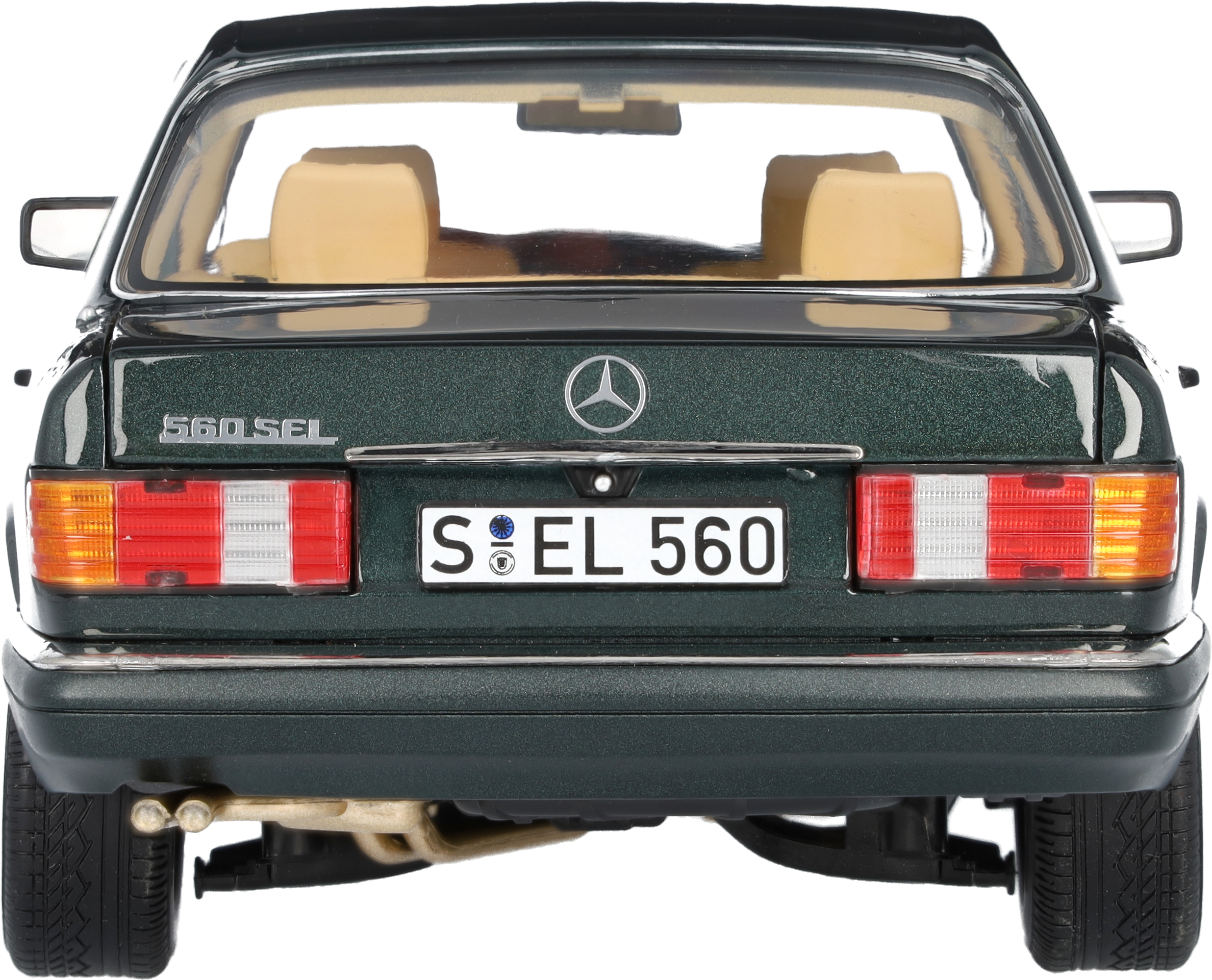 560 SEL V 126 (1985-1991) - malachietgroen, Norev, 1:18