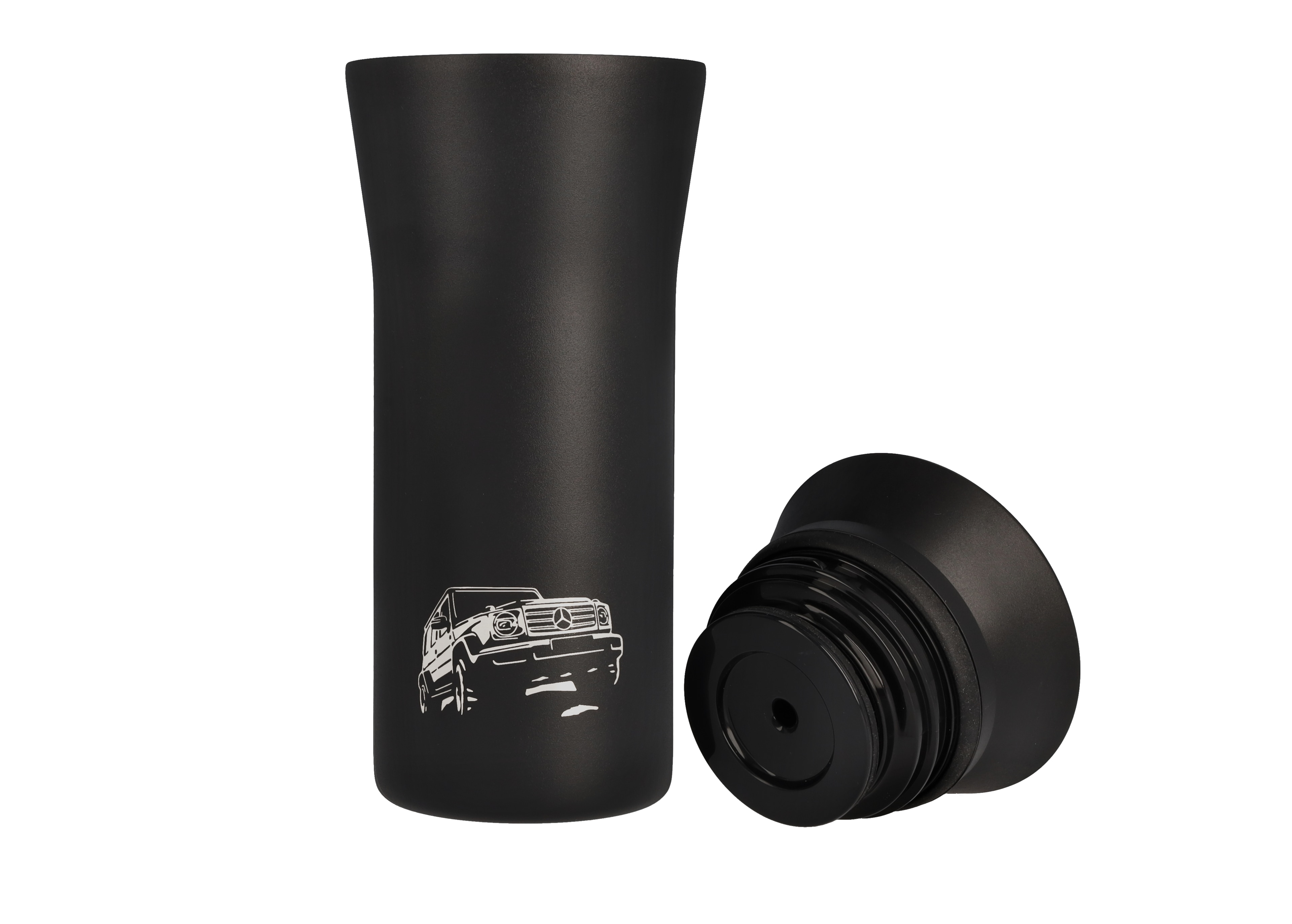 Beker voor onderweg, G-Class - zwart, edelstaal / kunststof, eva solo, 350 ml