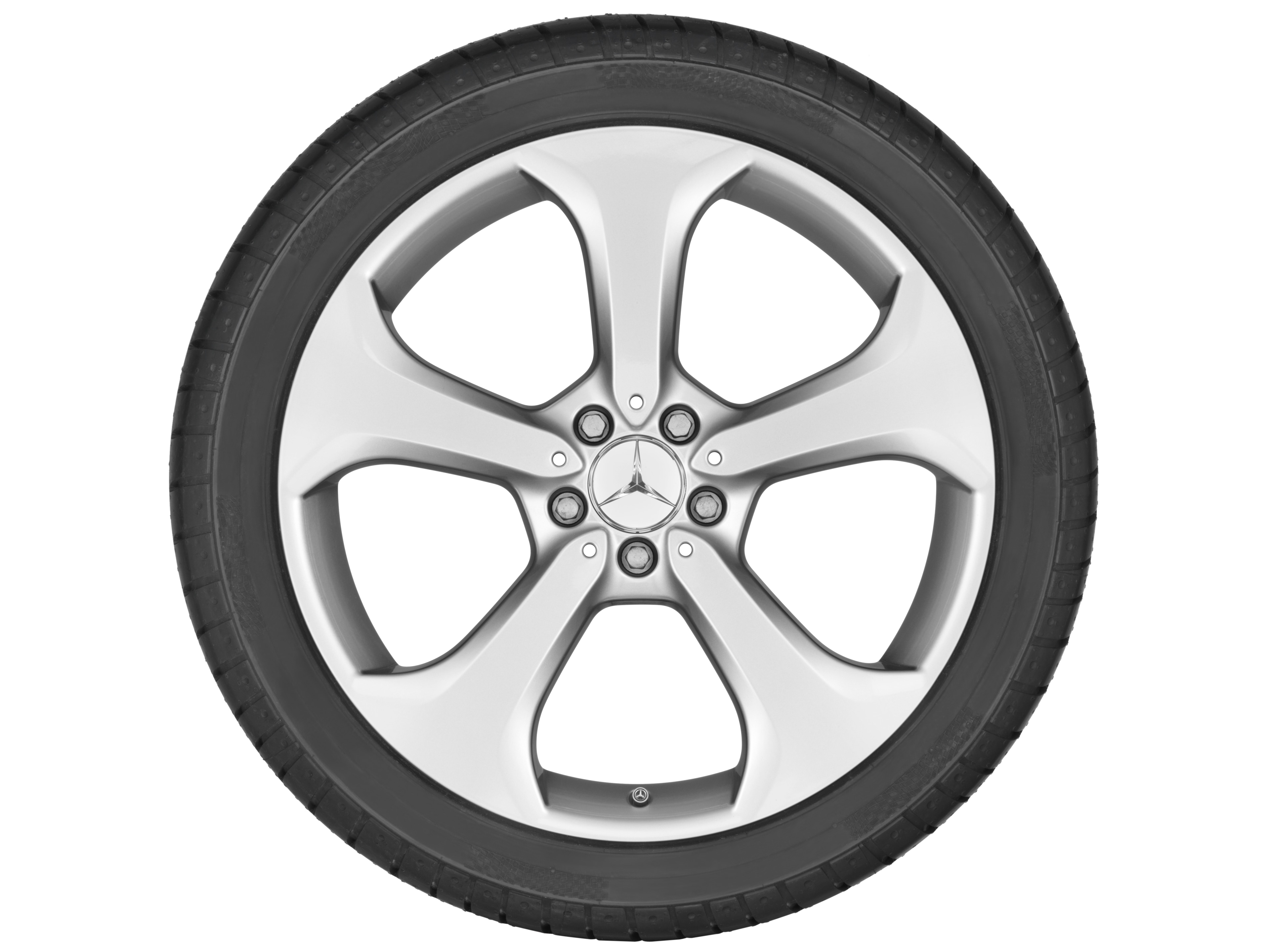 5-spaaks wiel, 50,8 cm (20 inch) - 9 J x 20 ET 54, Vanadiumzilver, gespoten