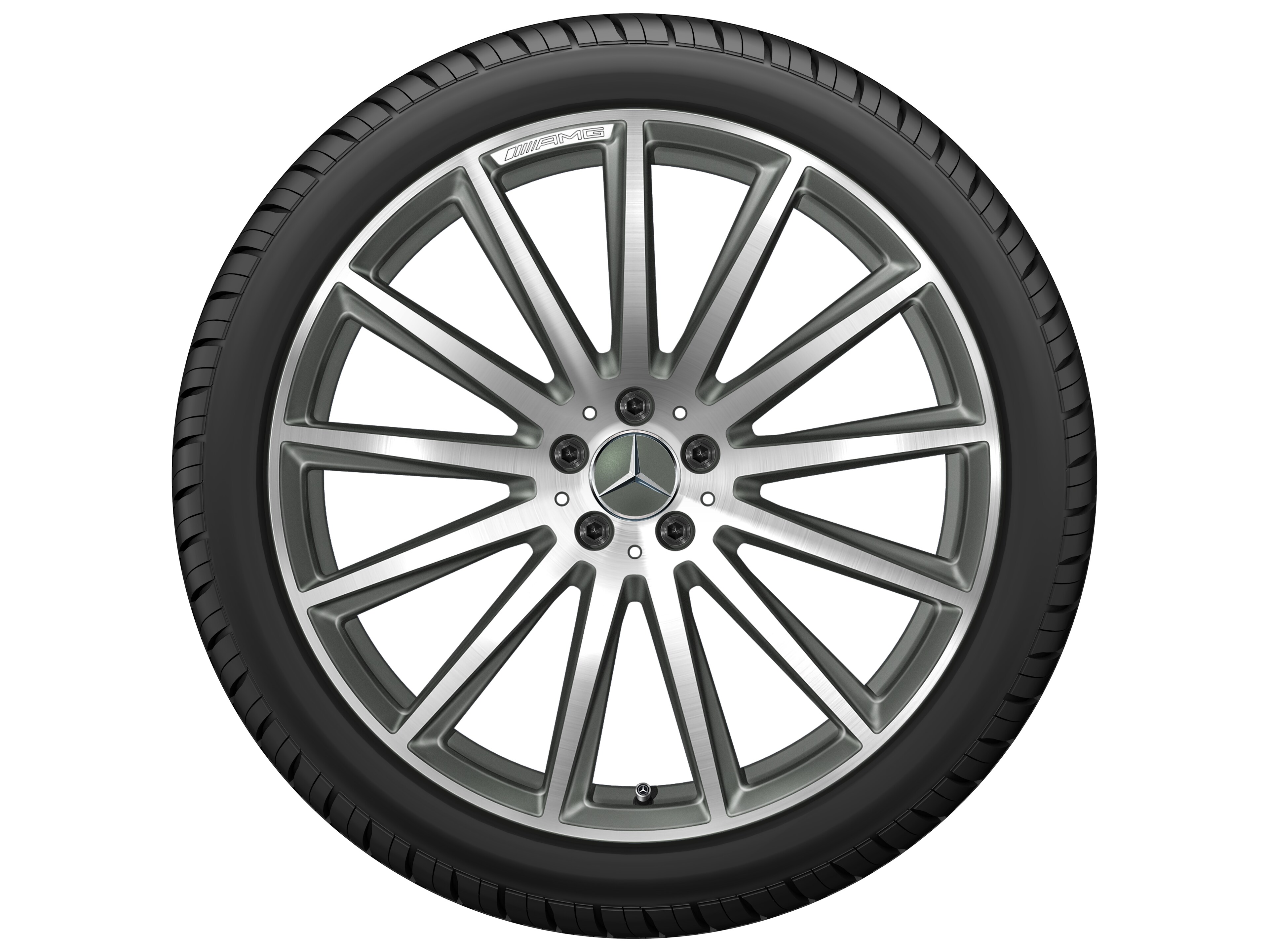 Multispaaks AMG-wiel, 55,9 cm (22 inch) - 9,5 J x 22 ET 45, titaniumgrijs