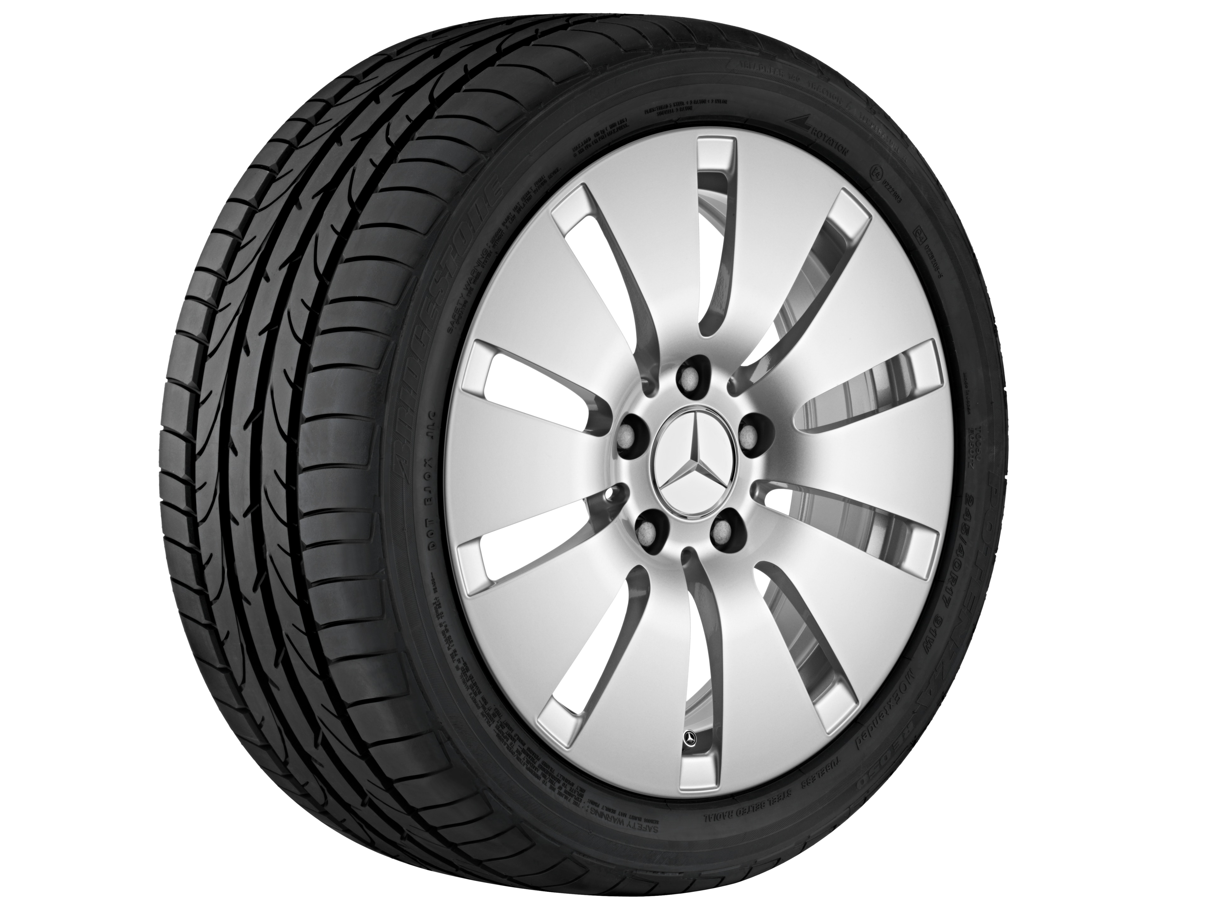 Tiengaats wiel, 45,7 cm (18 inch) - 8 J x 18 ET 43, Vanadiumzilver