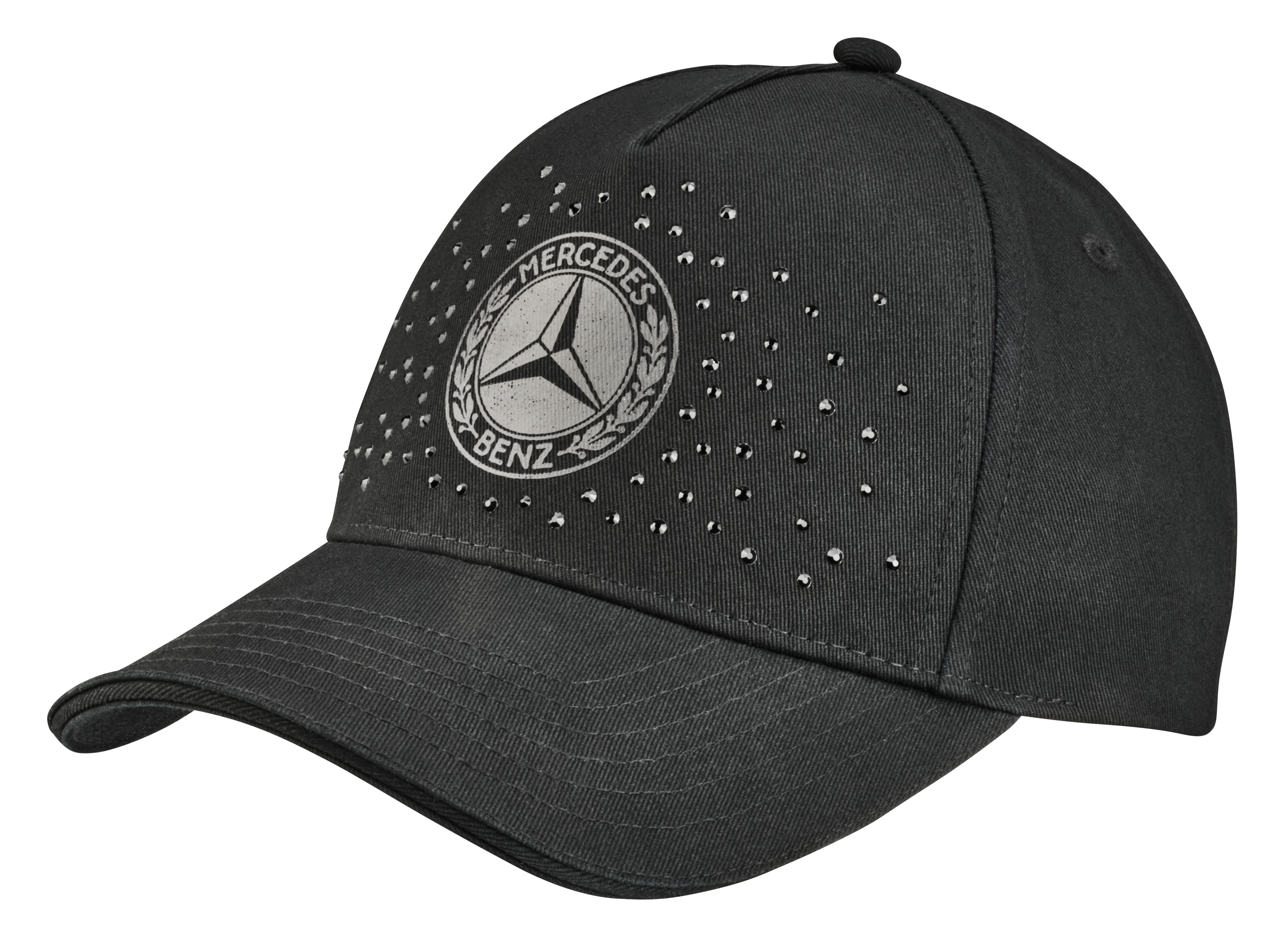 Dames baseballcap - zwart, Katoen (biologisch)