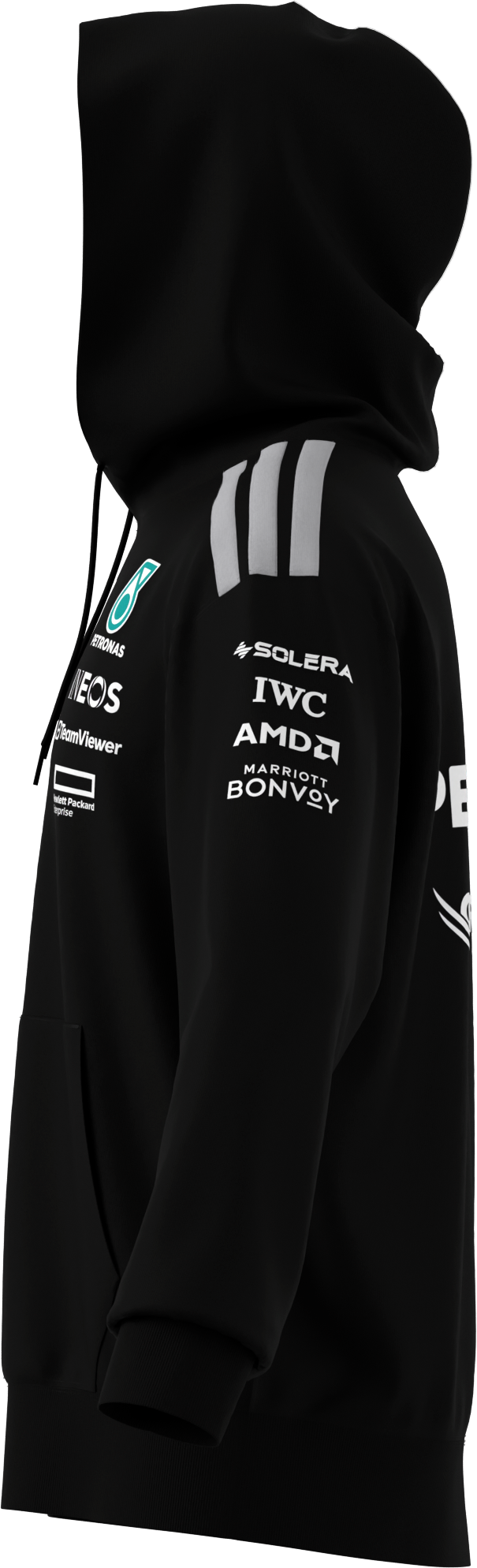 Sweathoody heren, Bestuurder, Mercedes-AMG F1 - zwart, M