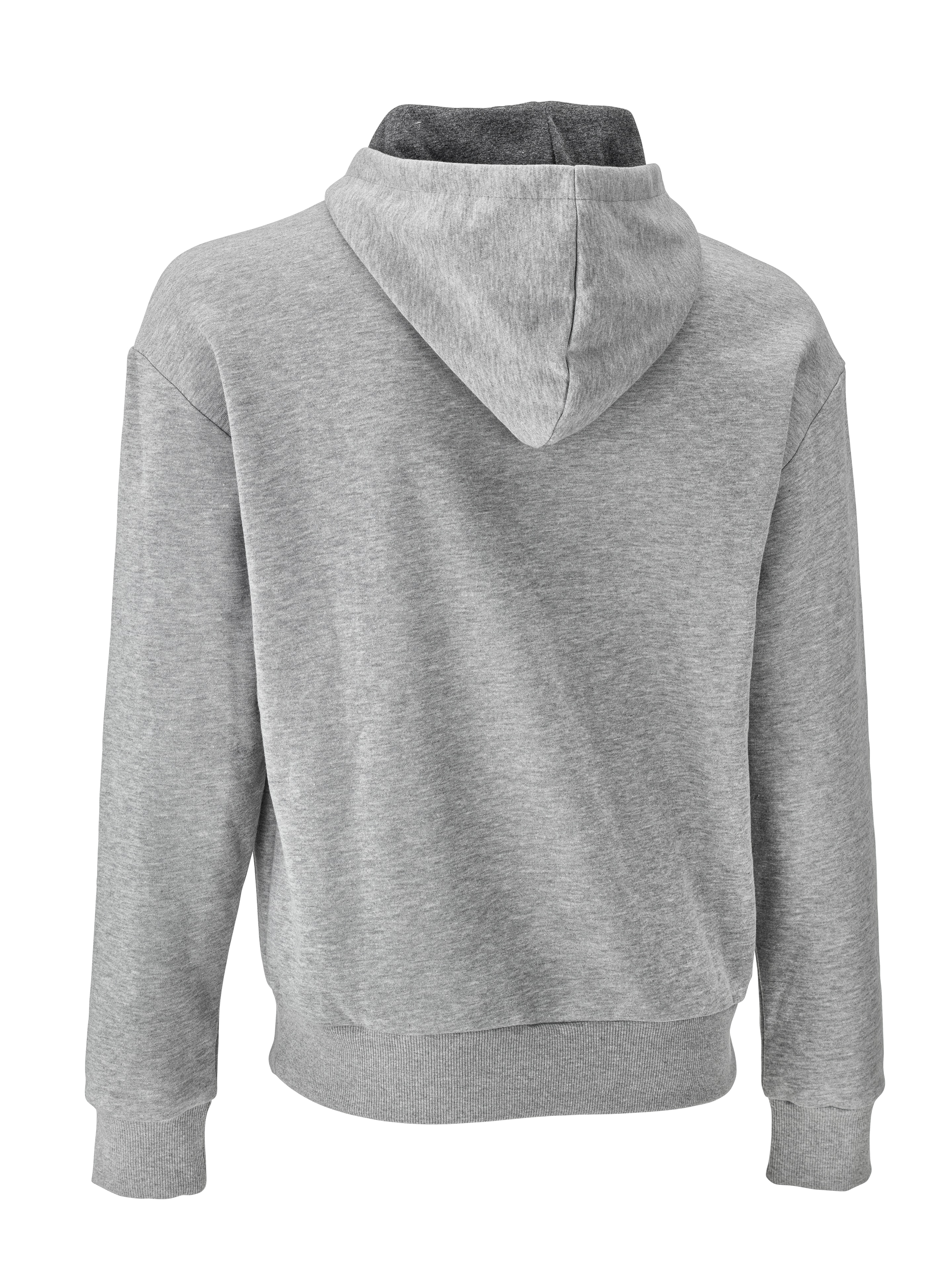 Sweathoody unisex - grijs gemêleerd, XXL