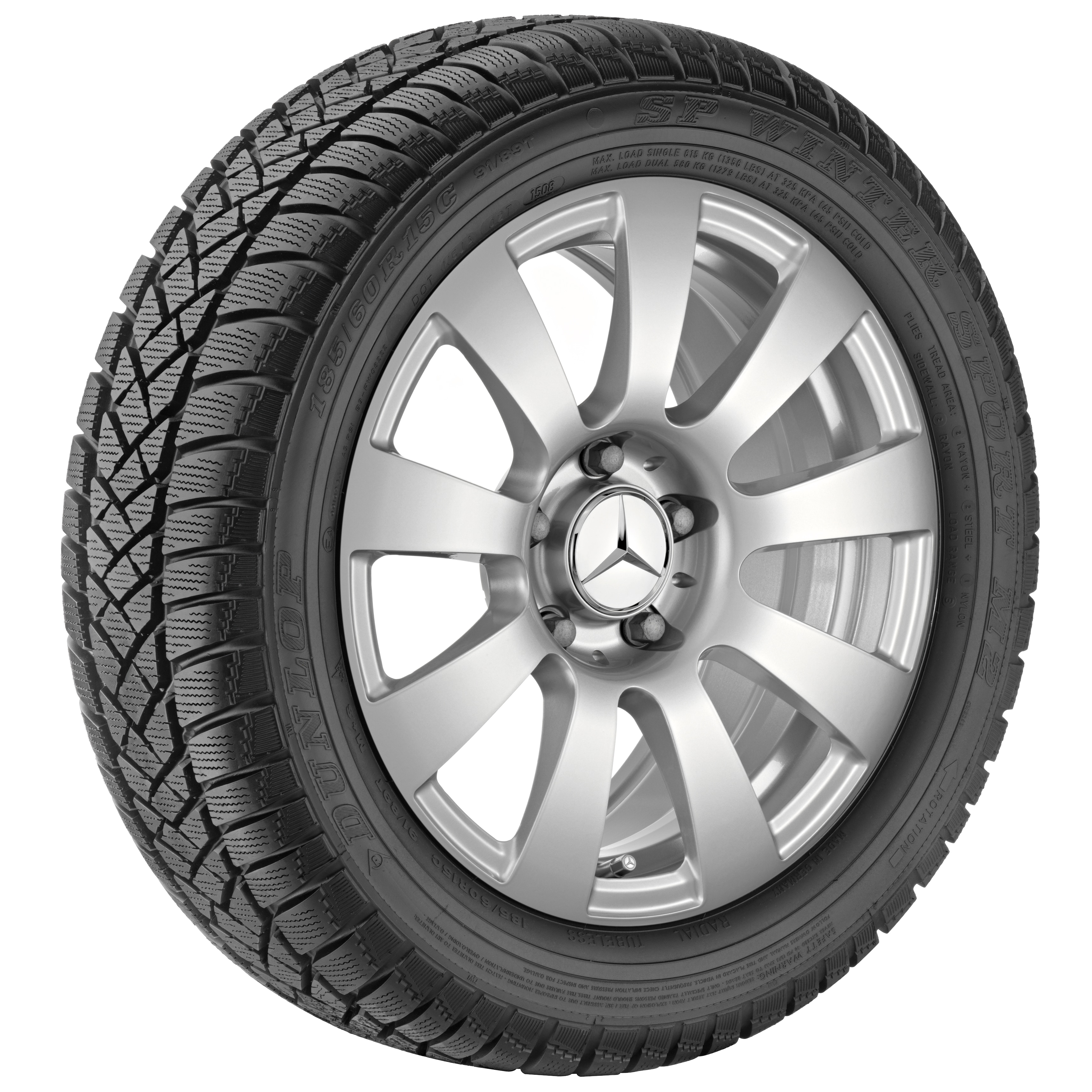 9-spaaks wiel - 205/55 R16 XL 94T, 7 J x 16 ET 38