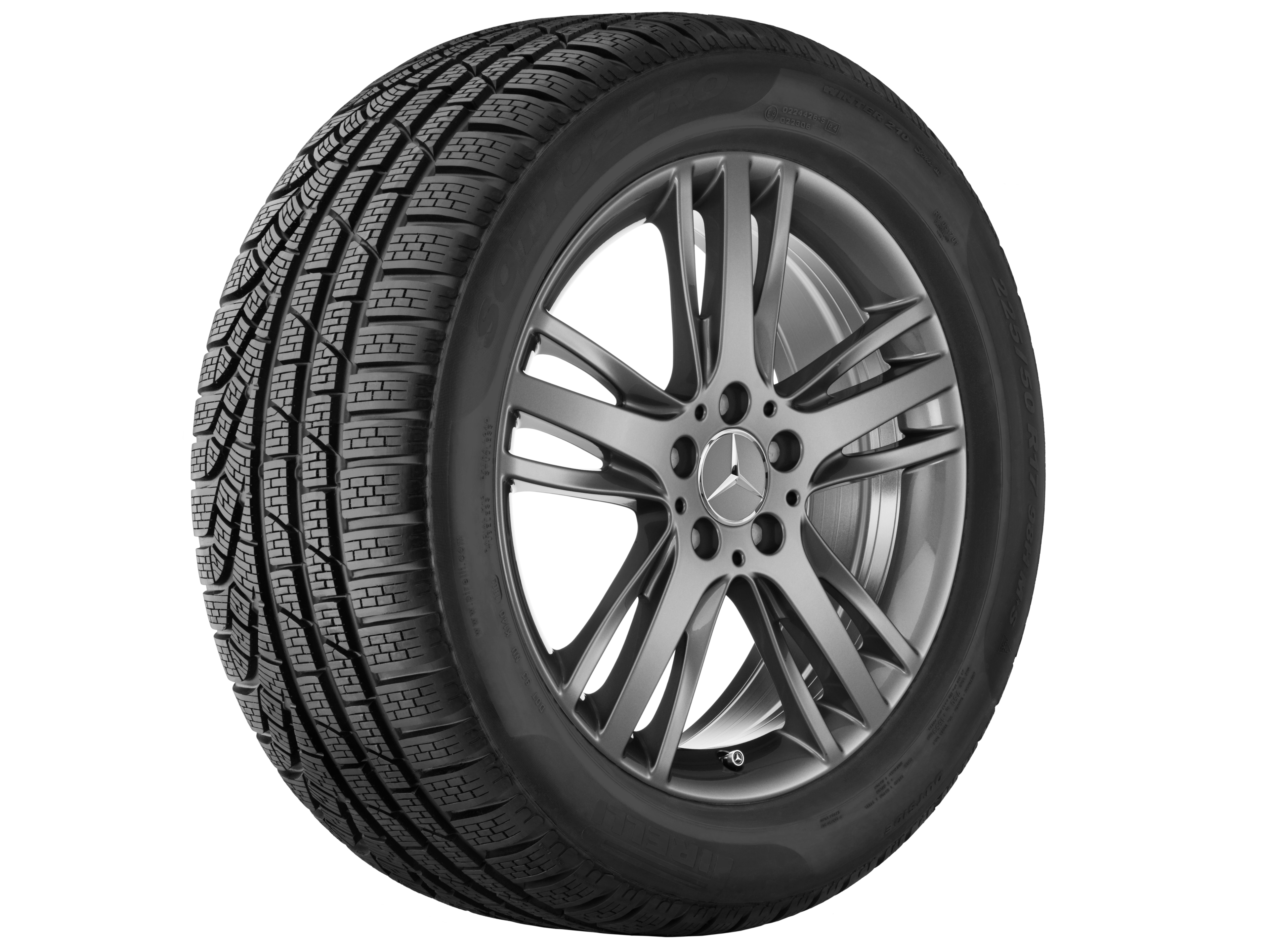 Vijf-driespaaks wiel, 45,7 cm (18 inch) - 7,5 J x 18 ET 52, tremoliet metallic, gespoten