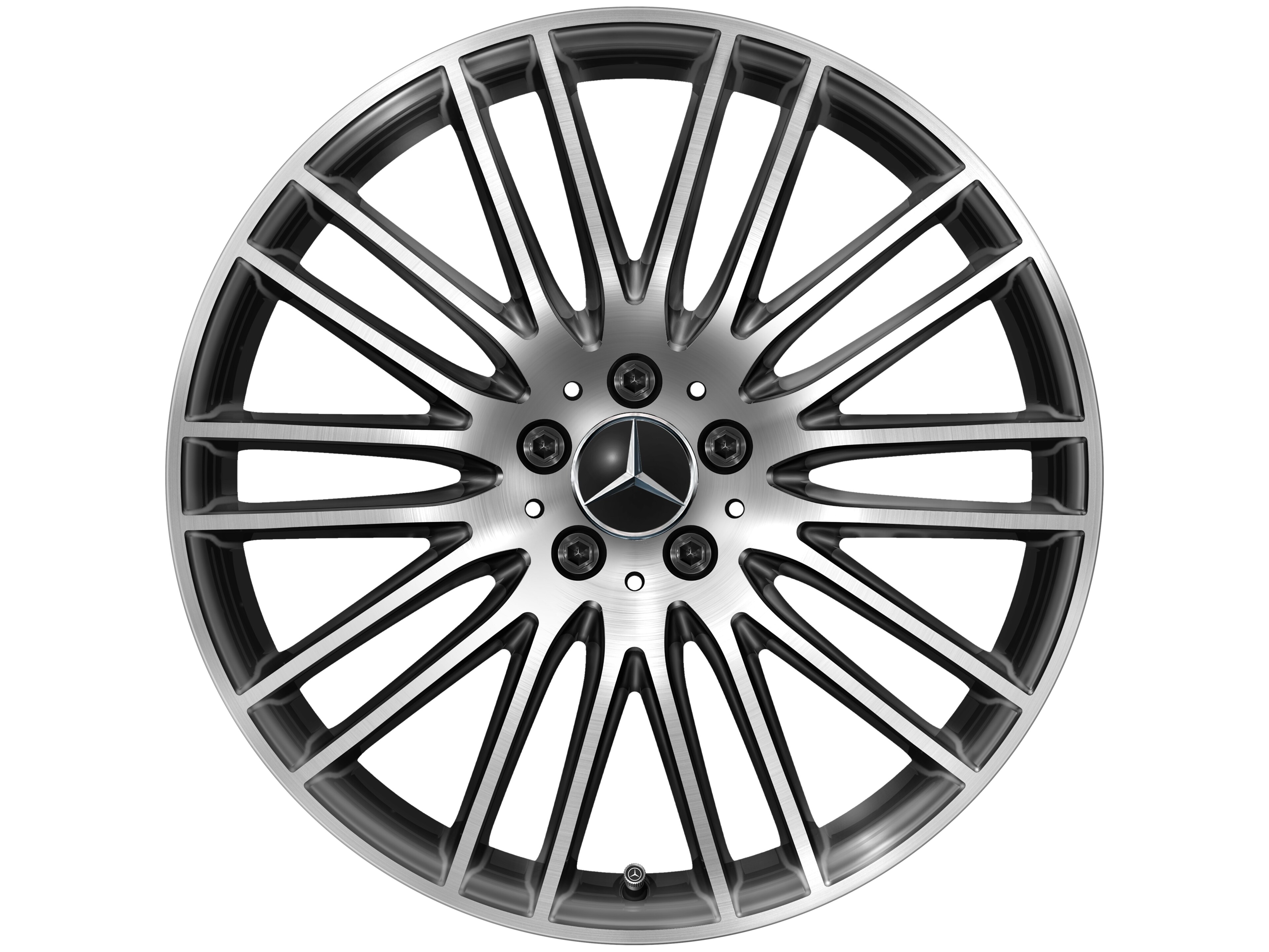 Multispaaks wiel, 50,8 cm (20 inch), glanzend gepolijst - 8,5 J x 20 ET 34,5, zwart, glanzend gepolijst
