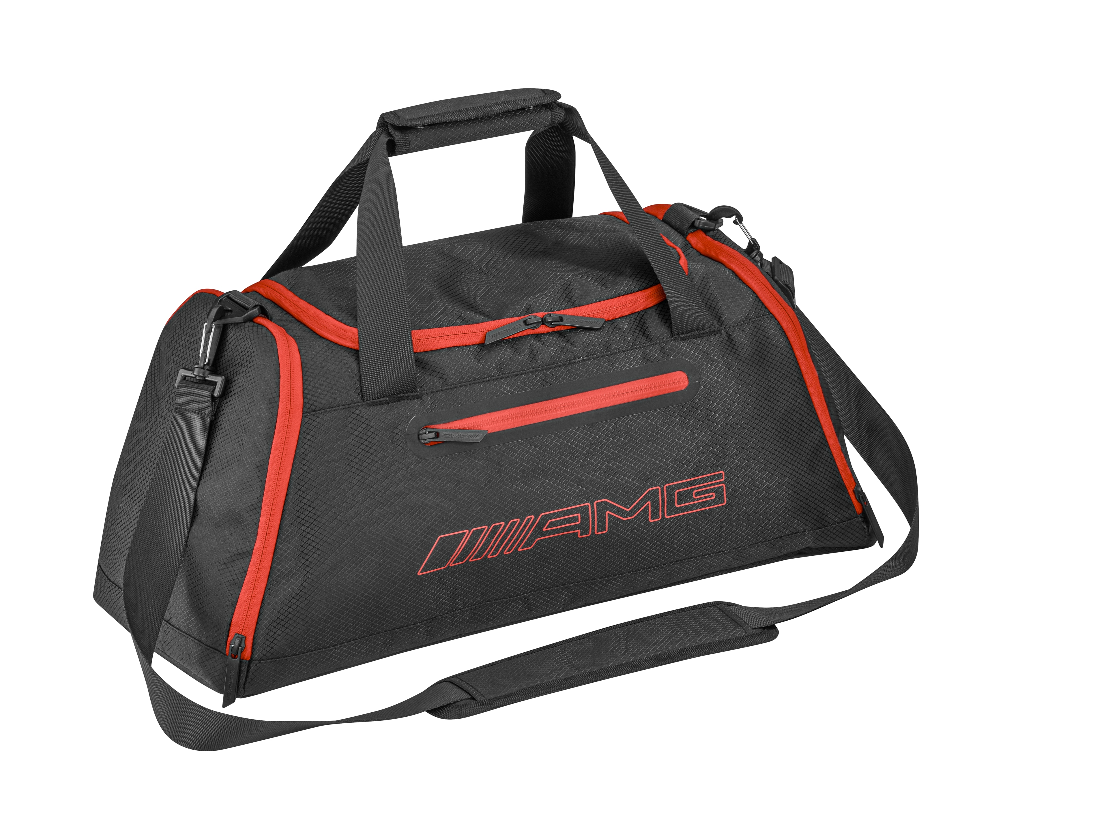 AMG-sporttas - zwart / rood, polyester