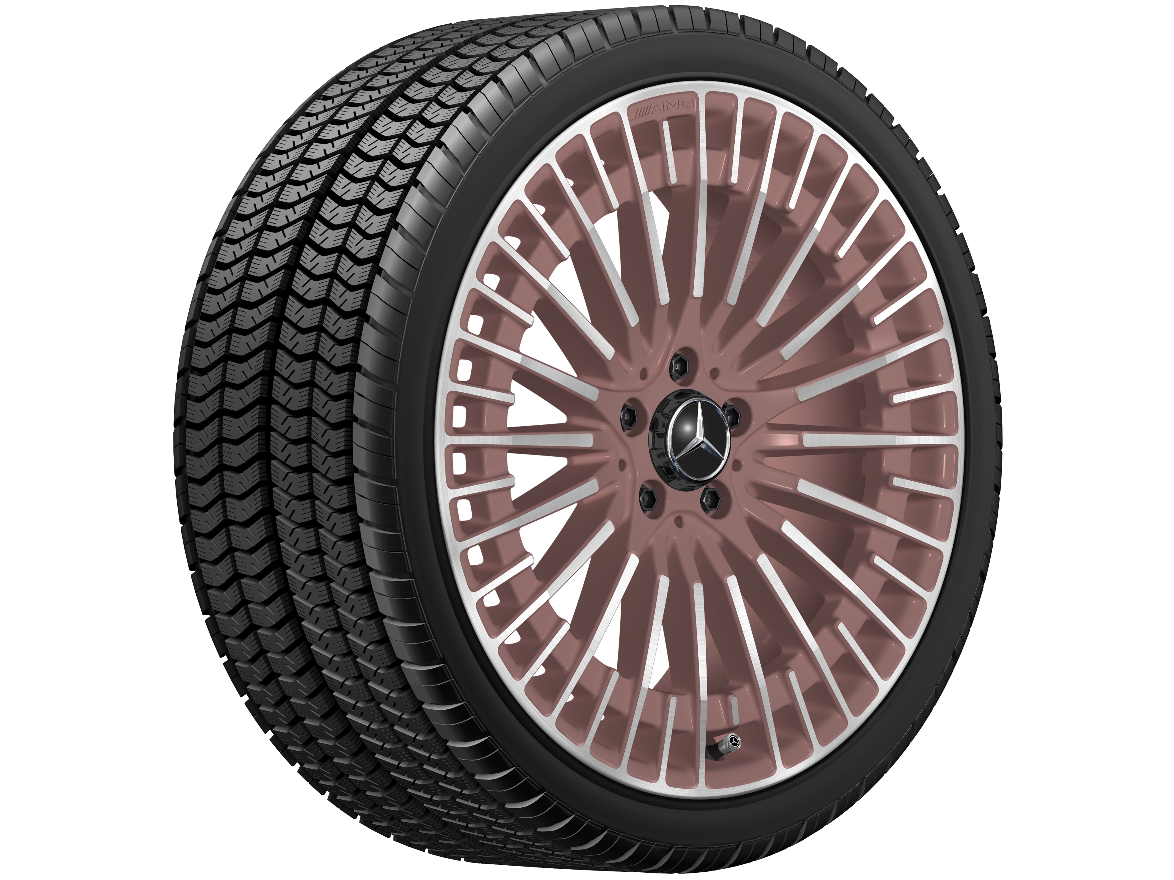 Multispaaks AMG-wiel, 50,8 cm (20 inch) - 8,5 J x 20 ET 50,5, koperkleurig