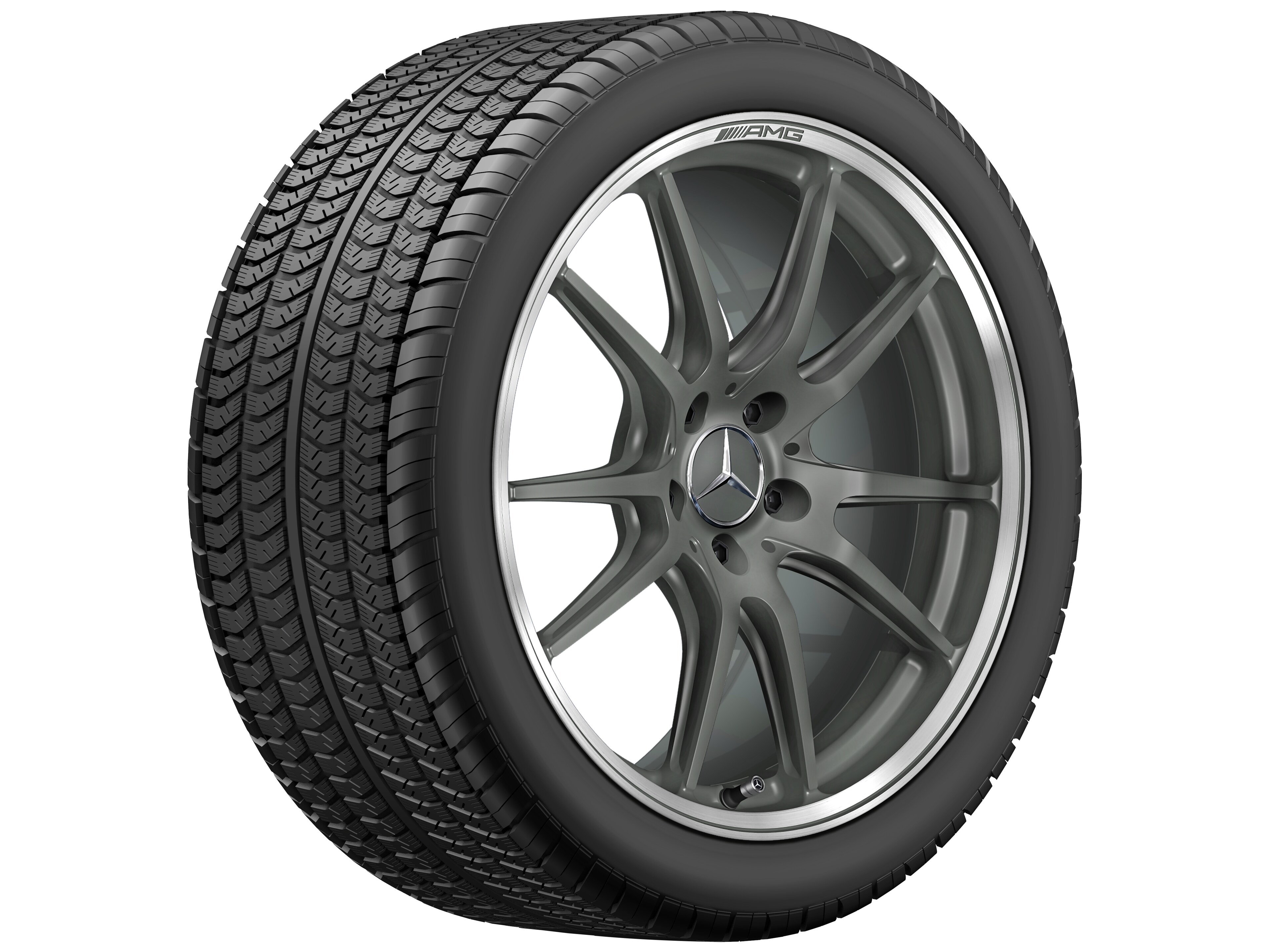 Vijf-dubbelspaaks gesmede AMG-velg, 48,3 cm (19 inch)