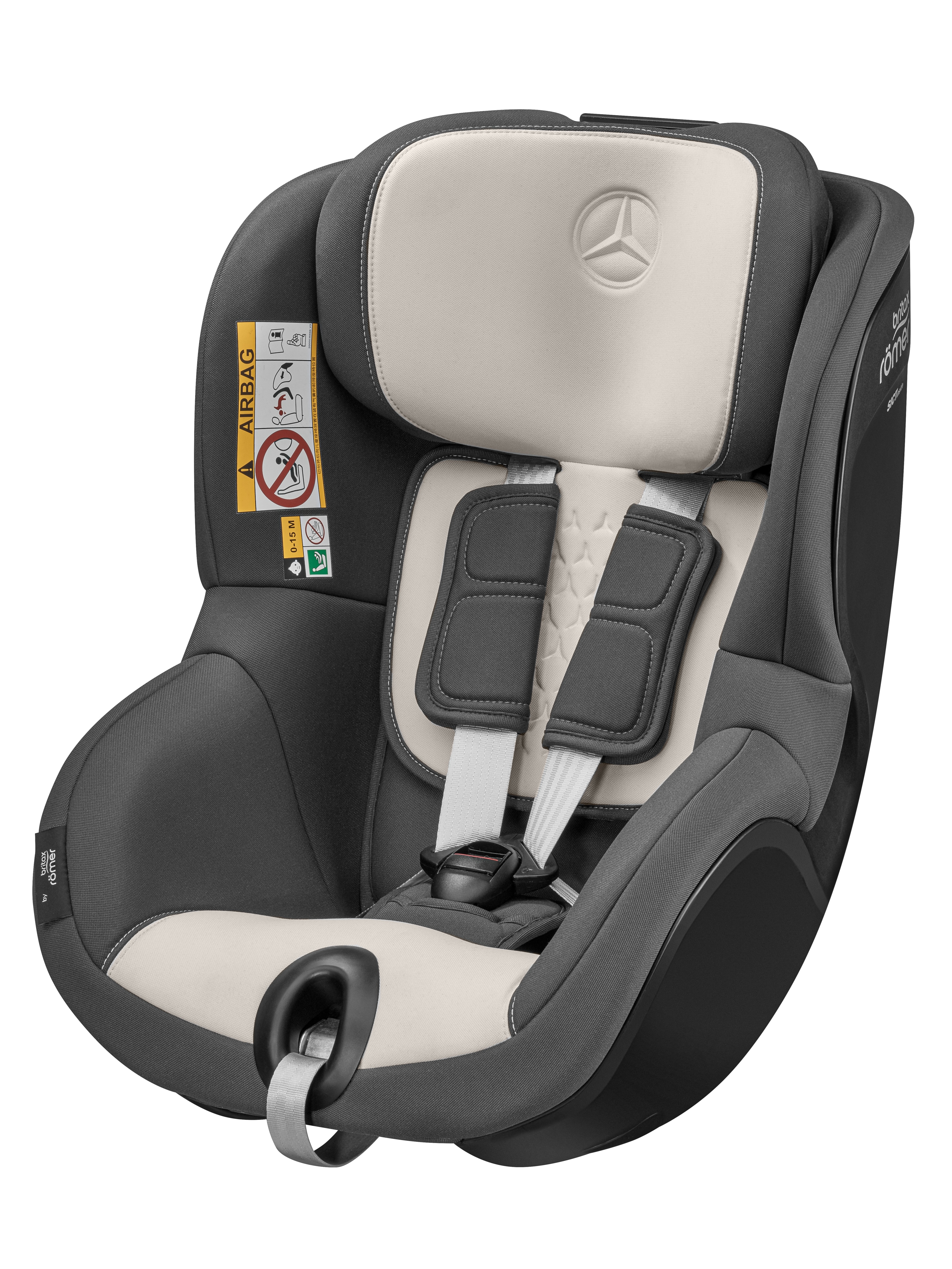 Kinderzitje DUALFIX, 3 i-Size, ECE - antraciet / beige