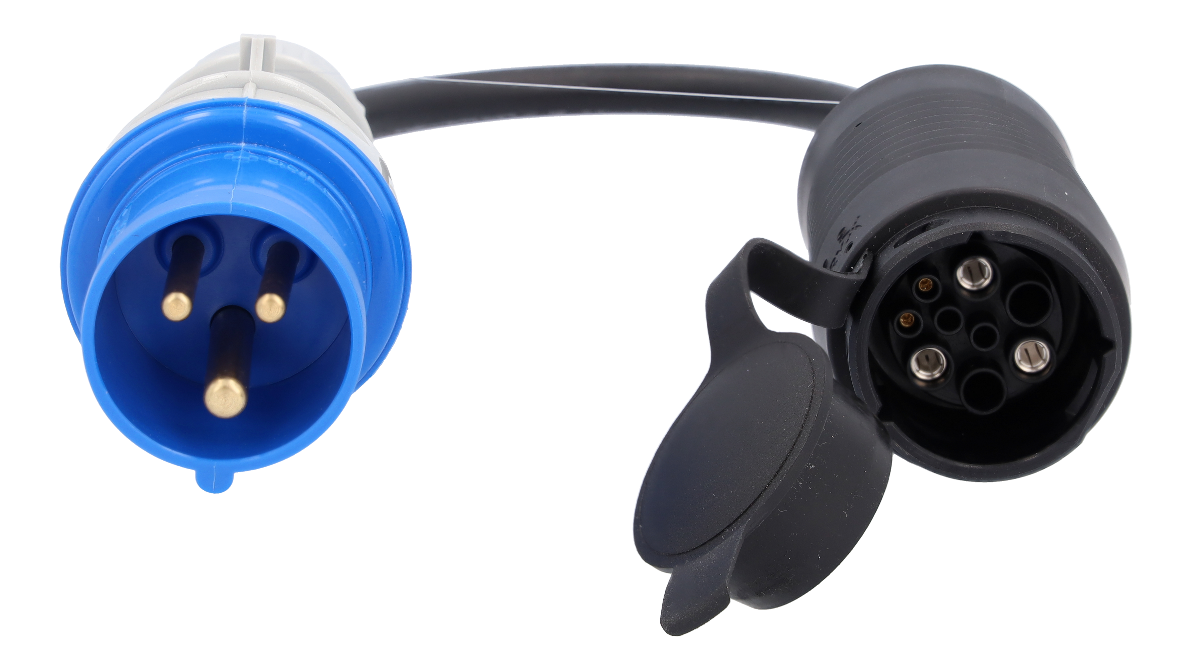 Flexibel laadsysteem Pro, Adapter, CEE 16/1-fasig - kunststof, zwart, Linkse/rechtse besturing