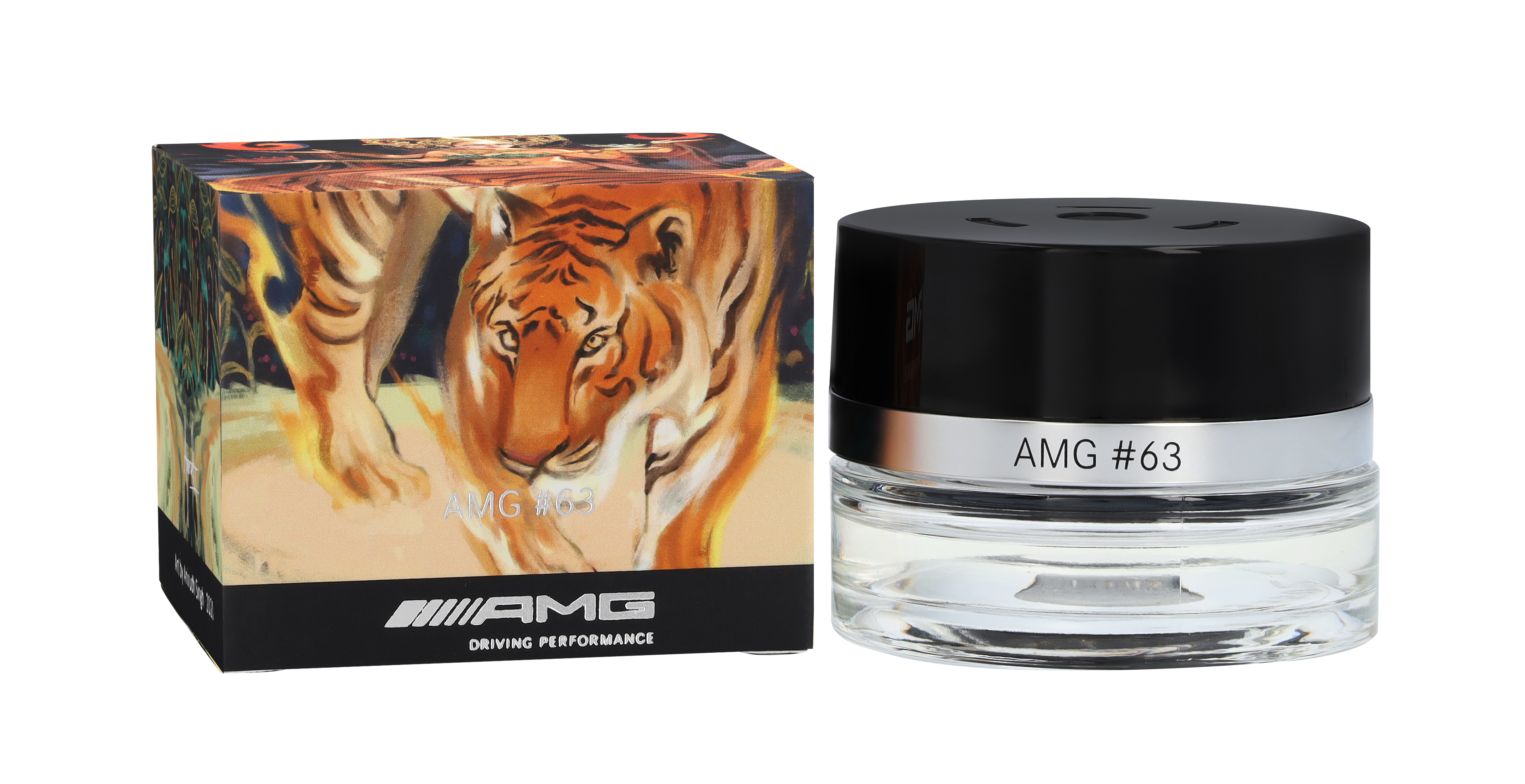 Flacon, AMG #63 - doorzichtig / zwart, Glas, 15 ml