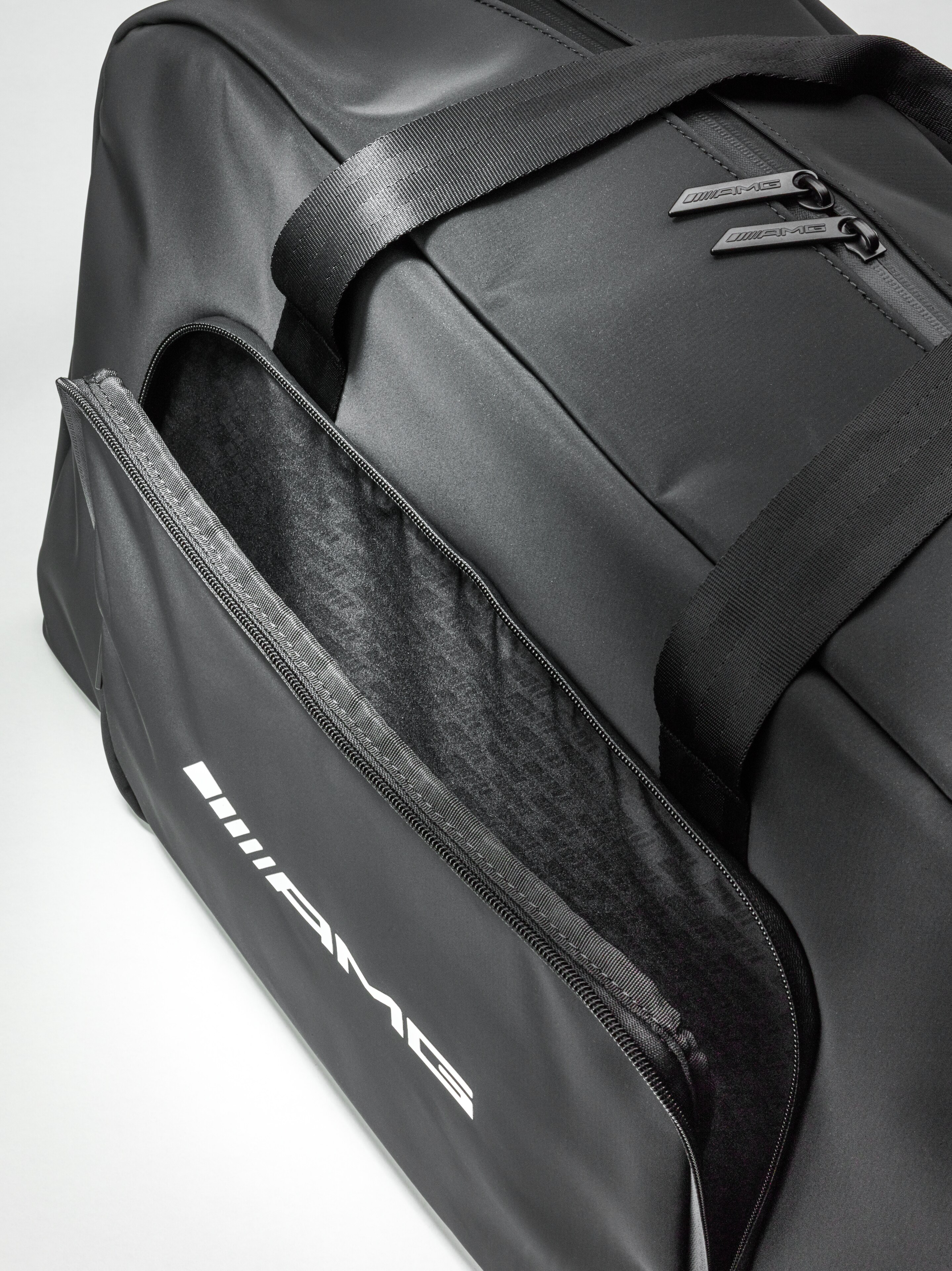 AMG-weekendtas - zwart, pvc / polyester / polyester