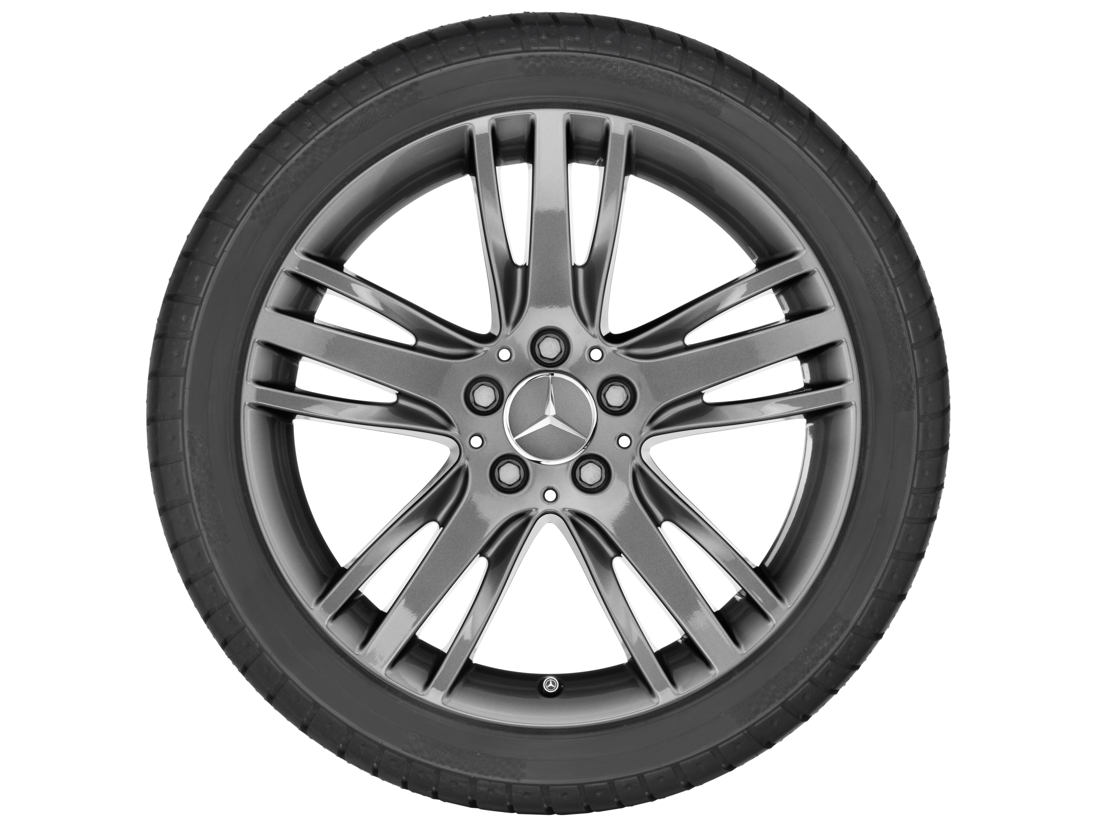 Vijf-driespaaks wiel, 45,7 cm (18 inch) - 7,5 J x 18 ET 52, tremoliet metallic, gespoten